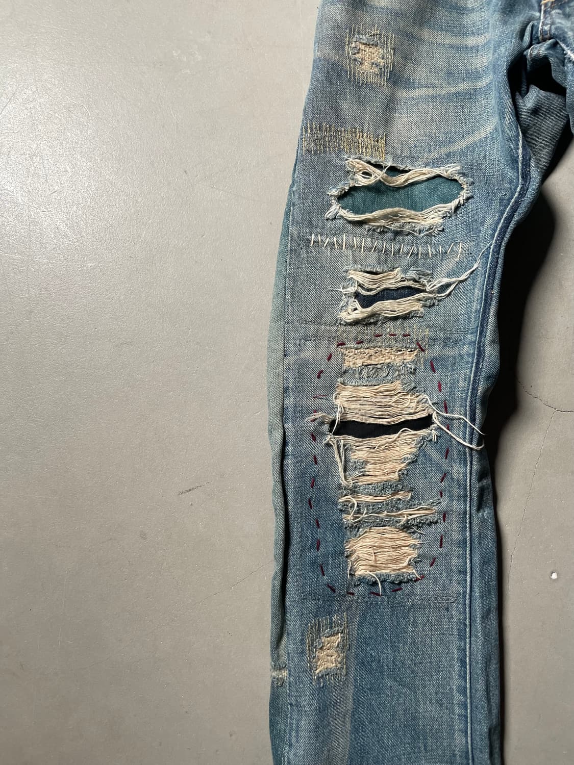 재팬  **리페어드 페이드 워시 데님** 상품이미지6