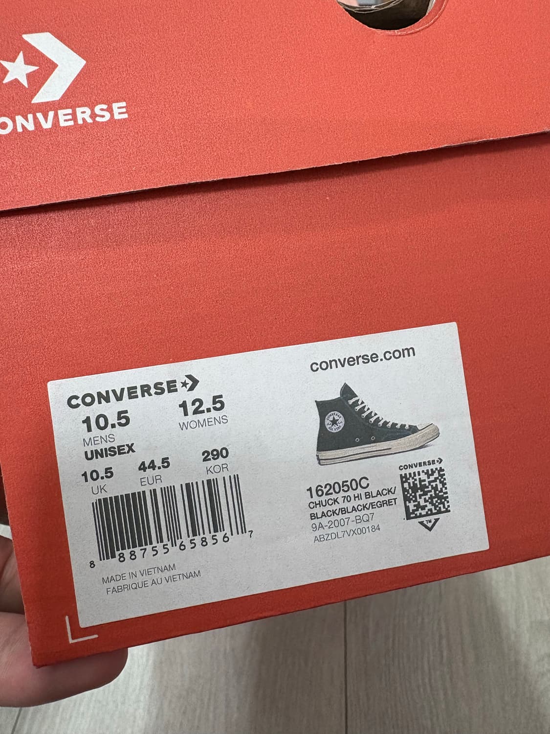 [290] 컨버스 척 70 하이 블랙 상품이미지3