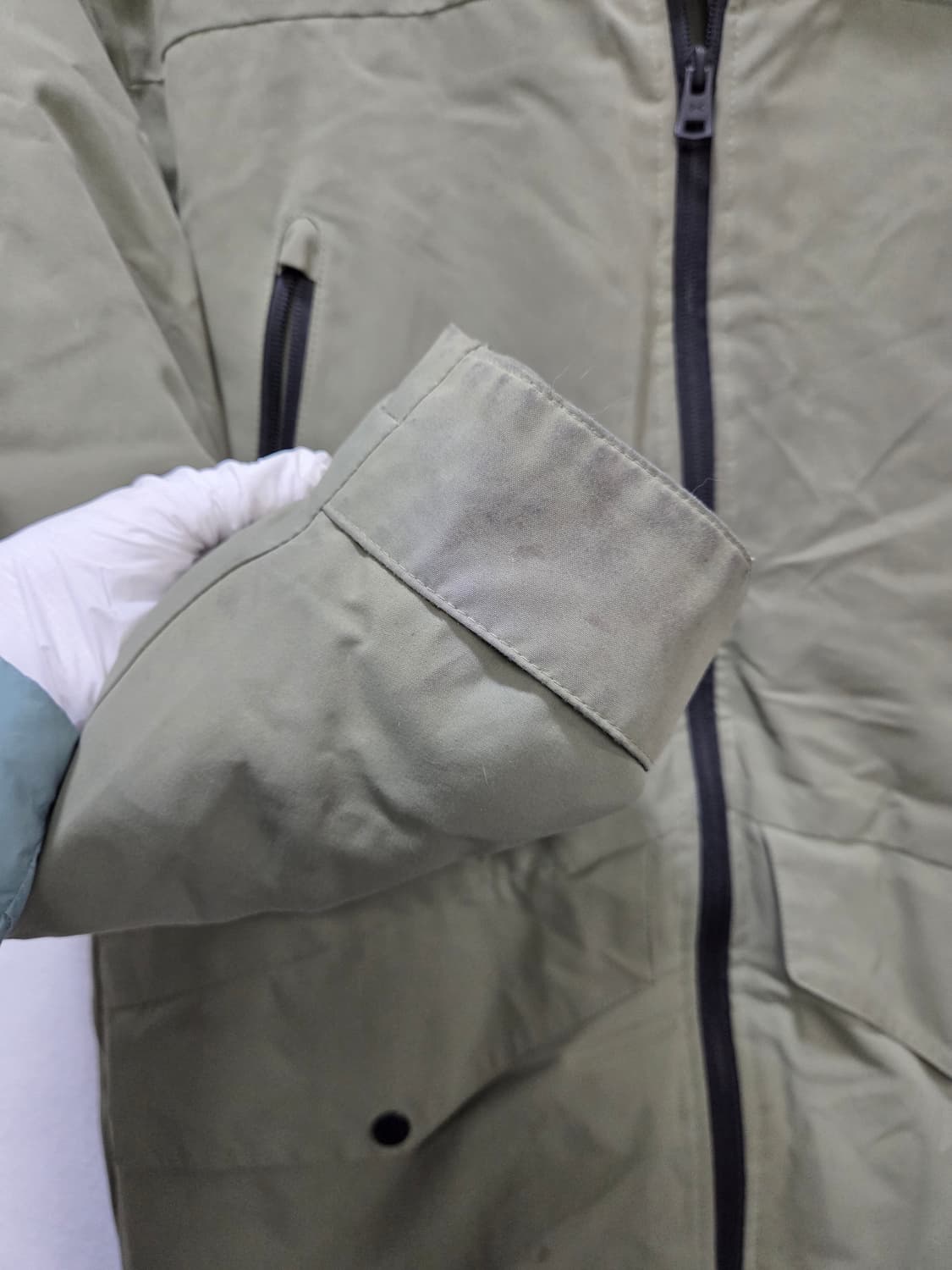 언더아머 카키색 후드 다운 롱패딩 남녀공용  상품이미지7