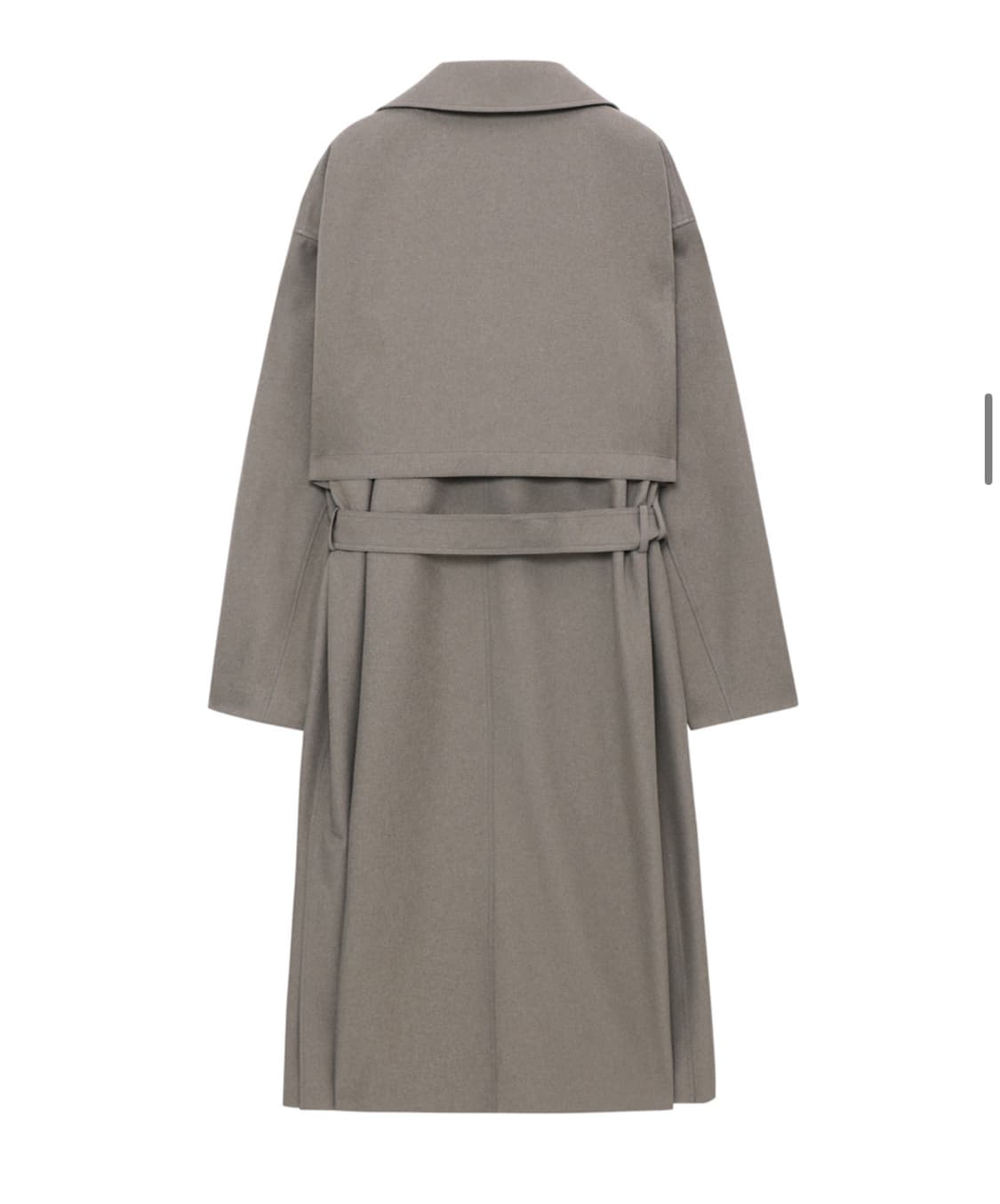 [인사일런스]SASAKI 더블 포켓 트렌치코트 MELANGE BROWN  상품이미지3