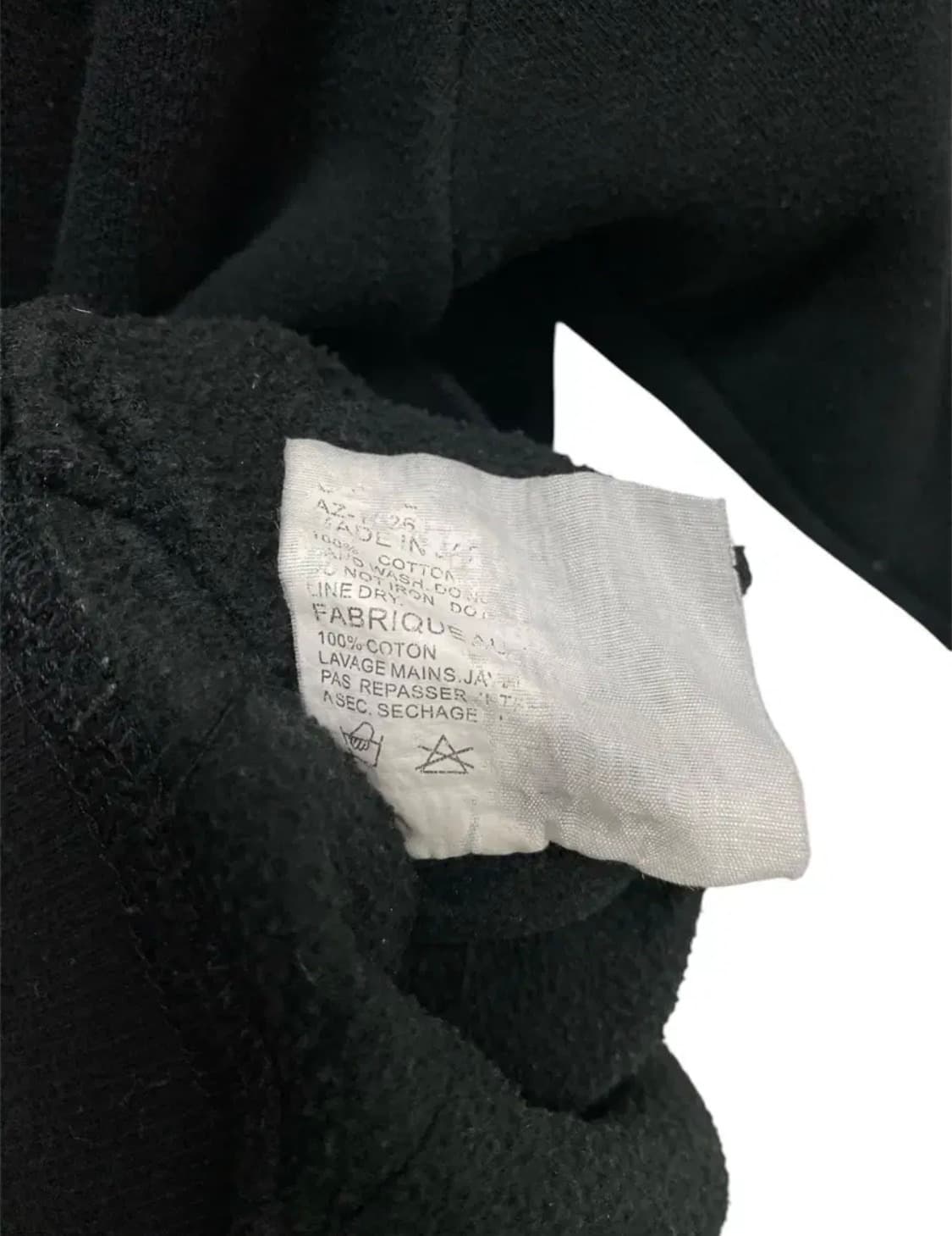 꼼데가르송 블랙 기모 후드티 S 상품이미지5