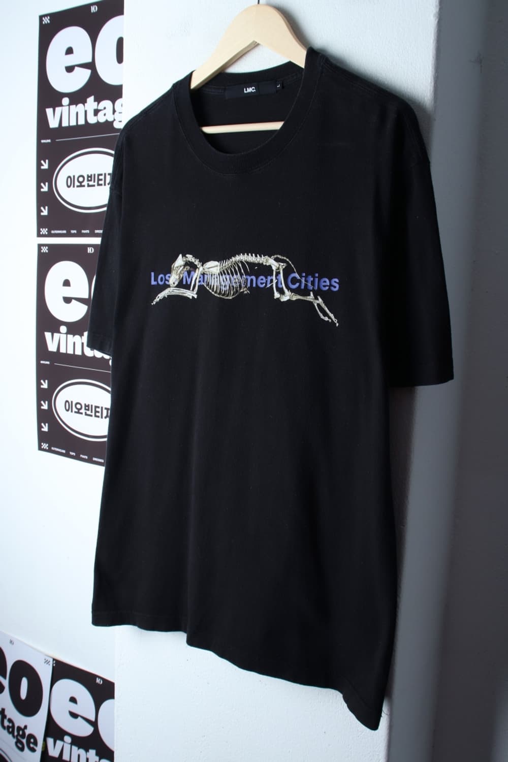 (L-XL) 엘엠씨 반팔 티셔츠 그래픽 에이징 블랙 올드스쿨-H33025 상품이미지1