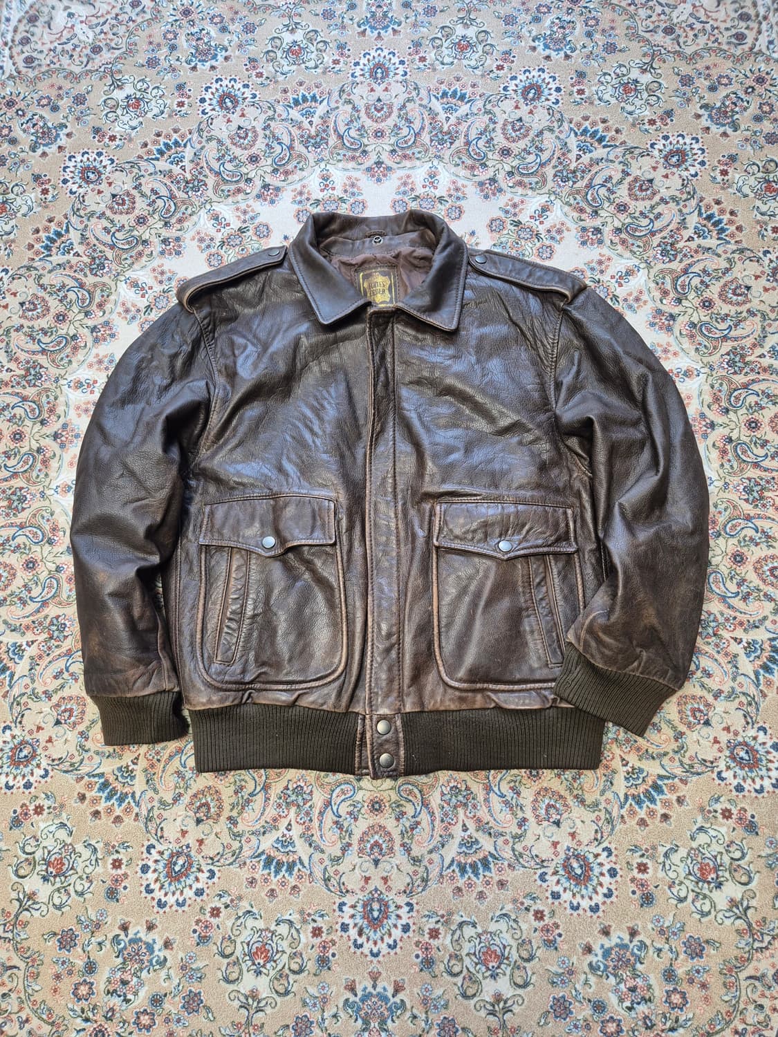 카우 레더 빈티지 A-2 자켓 상품이미지1