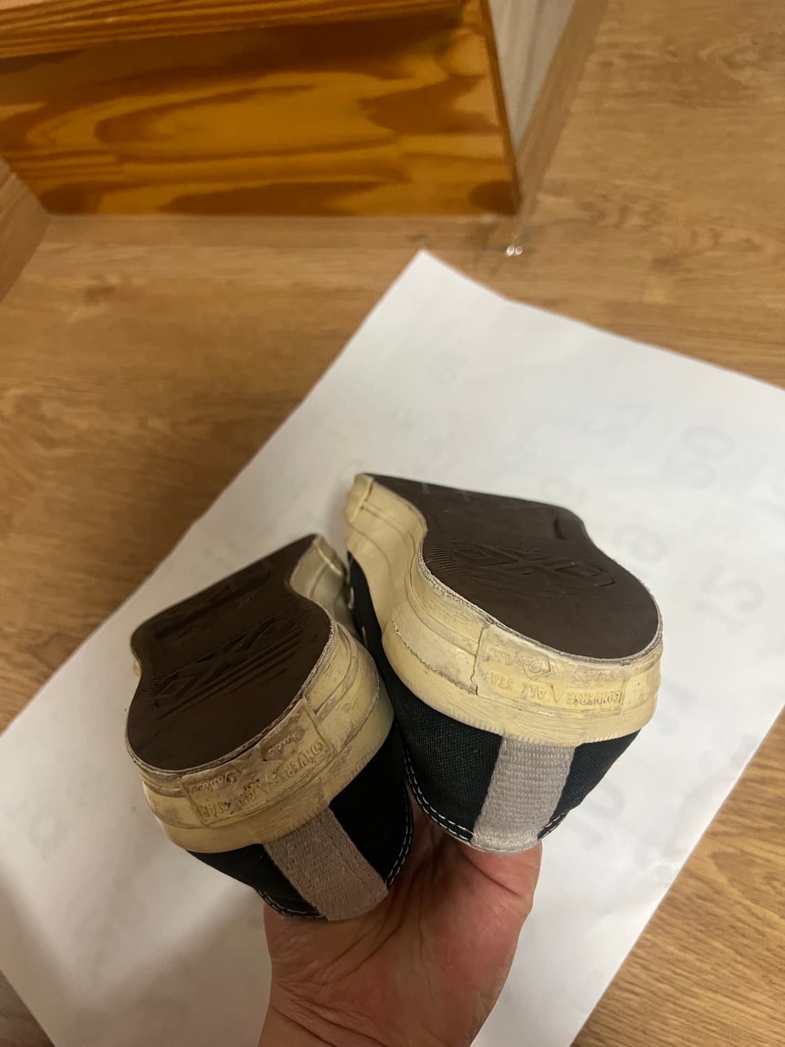 컨버스 꼼데가르송 블랙 로우 스니커즈/265 상품이미지5