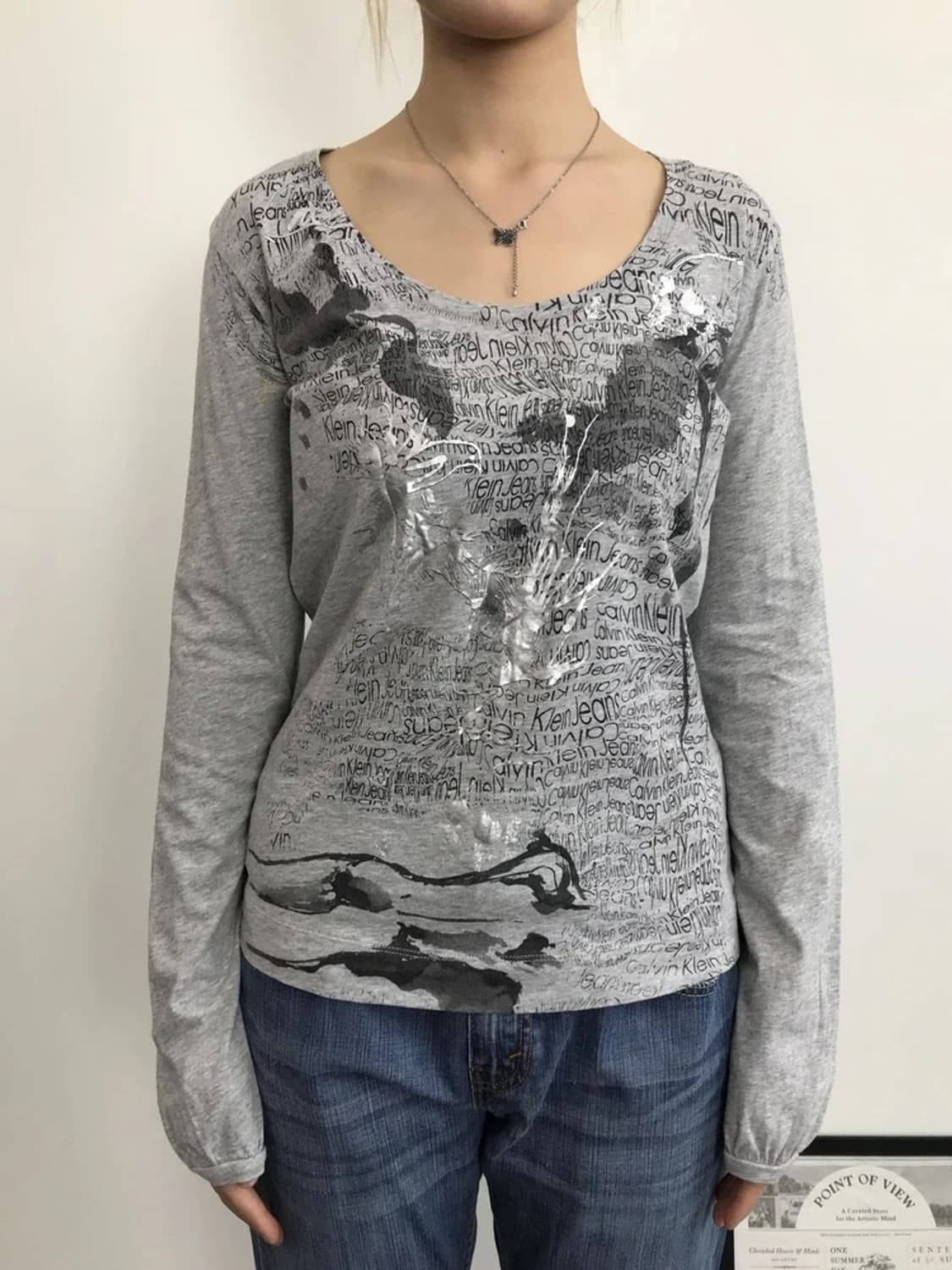 Calvin Klein Jeans Graphic Long Sleeve 상품이미지2