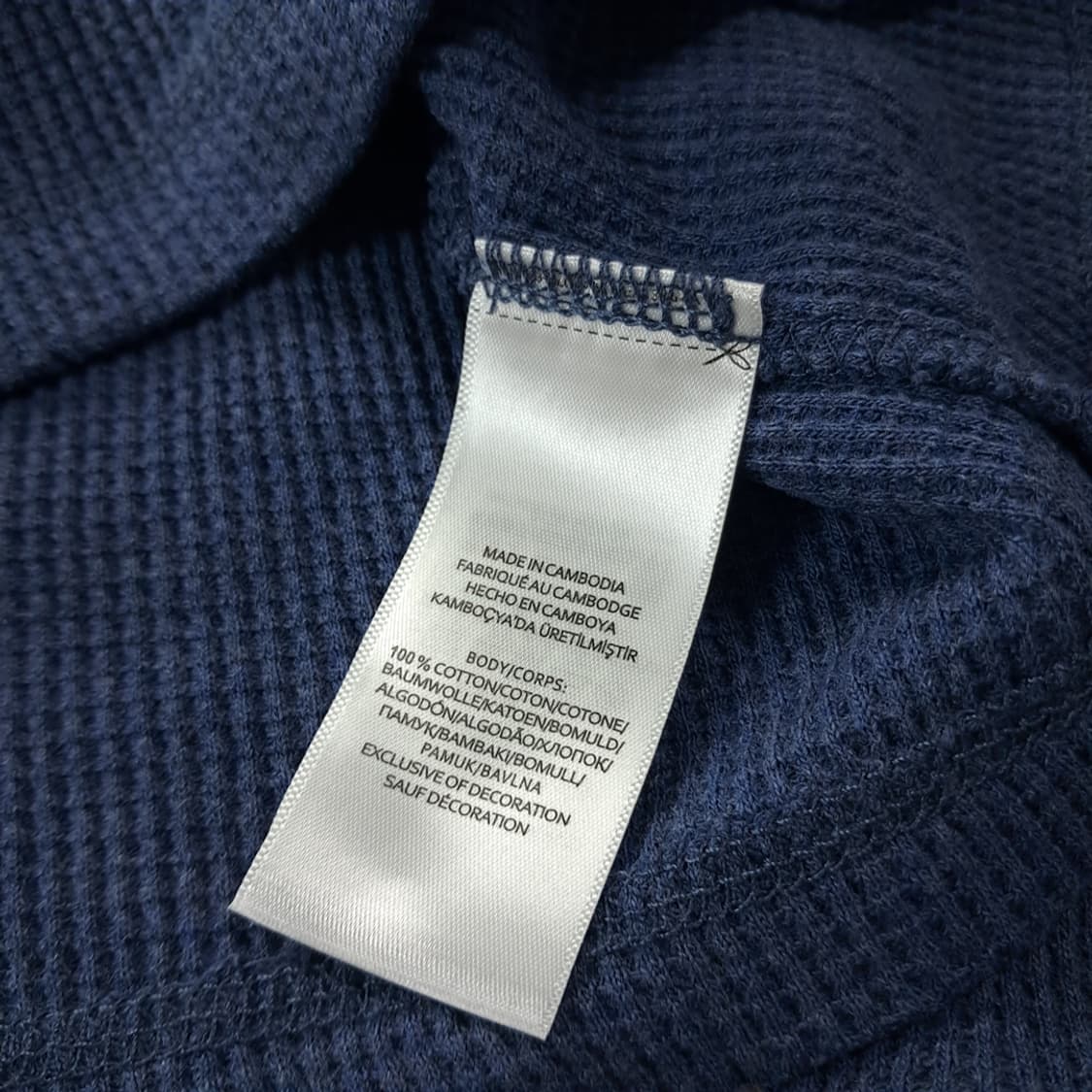 CK246 S 폴로 와플 아쿠아블루 티셔츠 상품이미지5