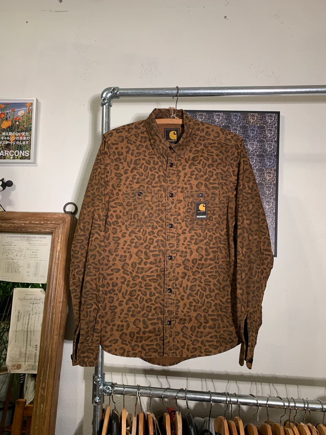 네이버후드 칼하트 레오파드 셔츠 상품이미지1