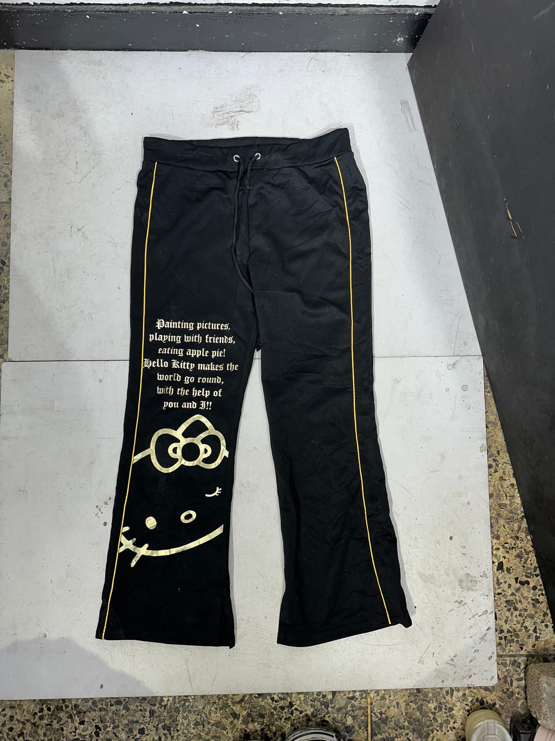 JPN 헬로키티 빅로고 져지 갸루 트레이닝 팬츠 추리닝 셋업 L 상품이미지8