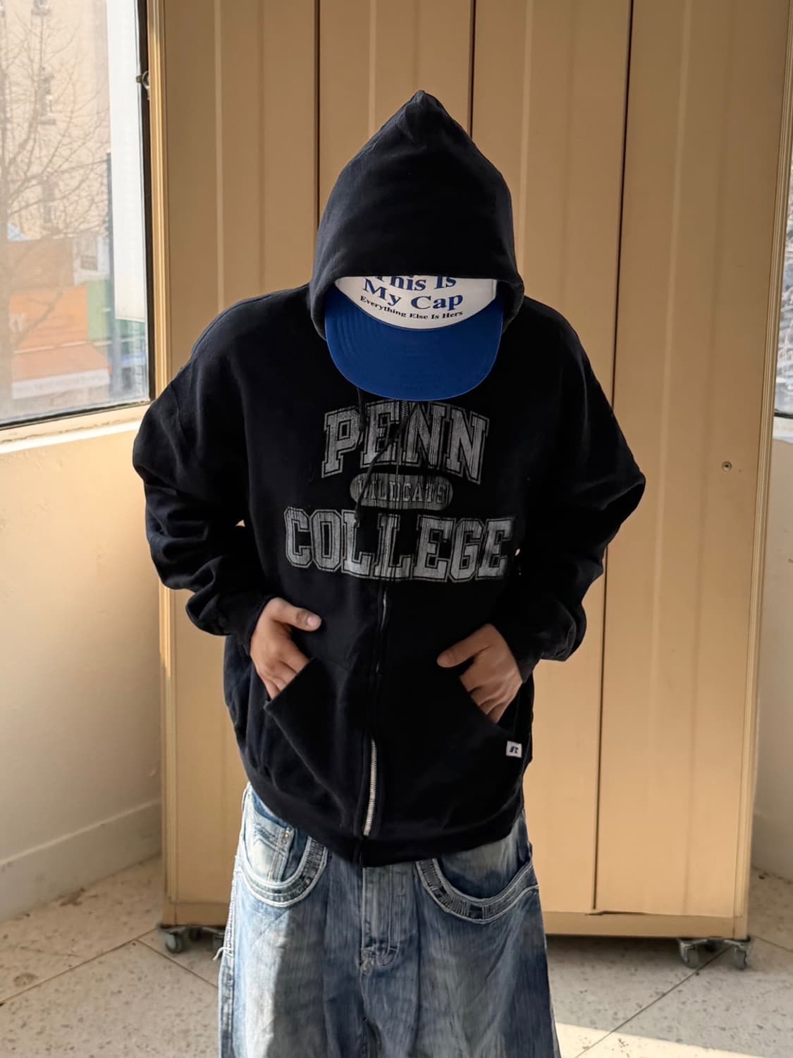 러셀 후드집업 블랙 상품이미지1