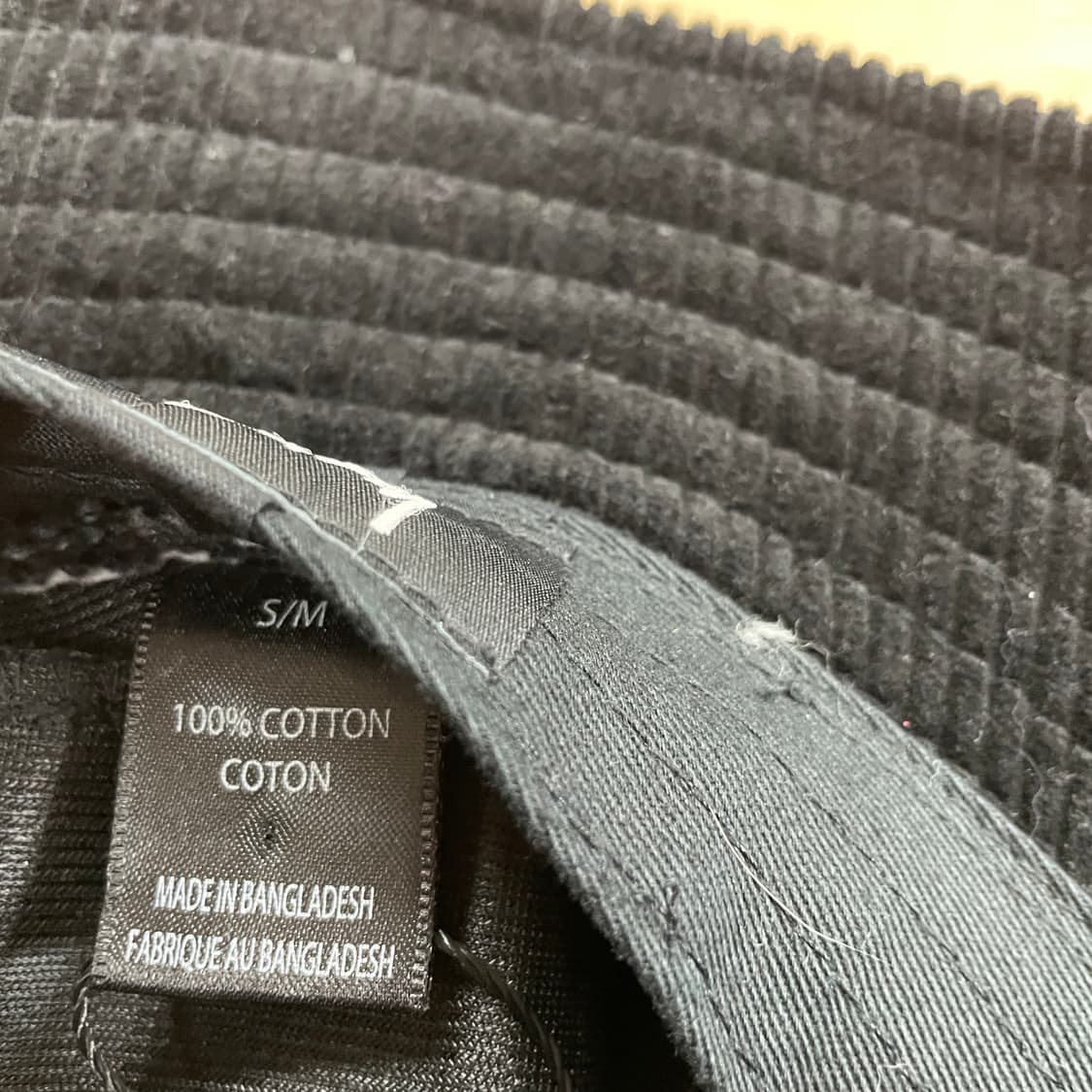 스투시 코듀로이 블랙 버킷햇 S/M 상품이미지5