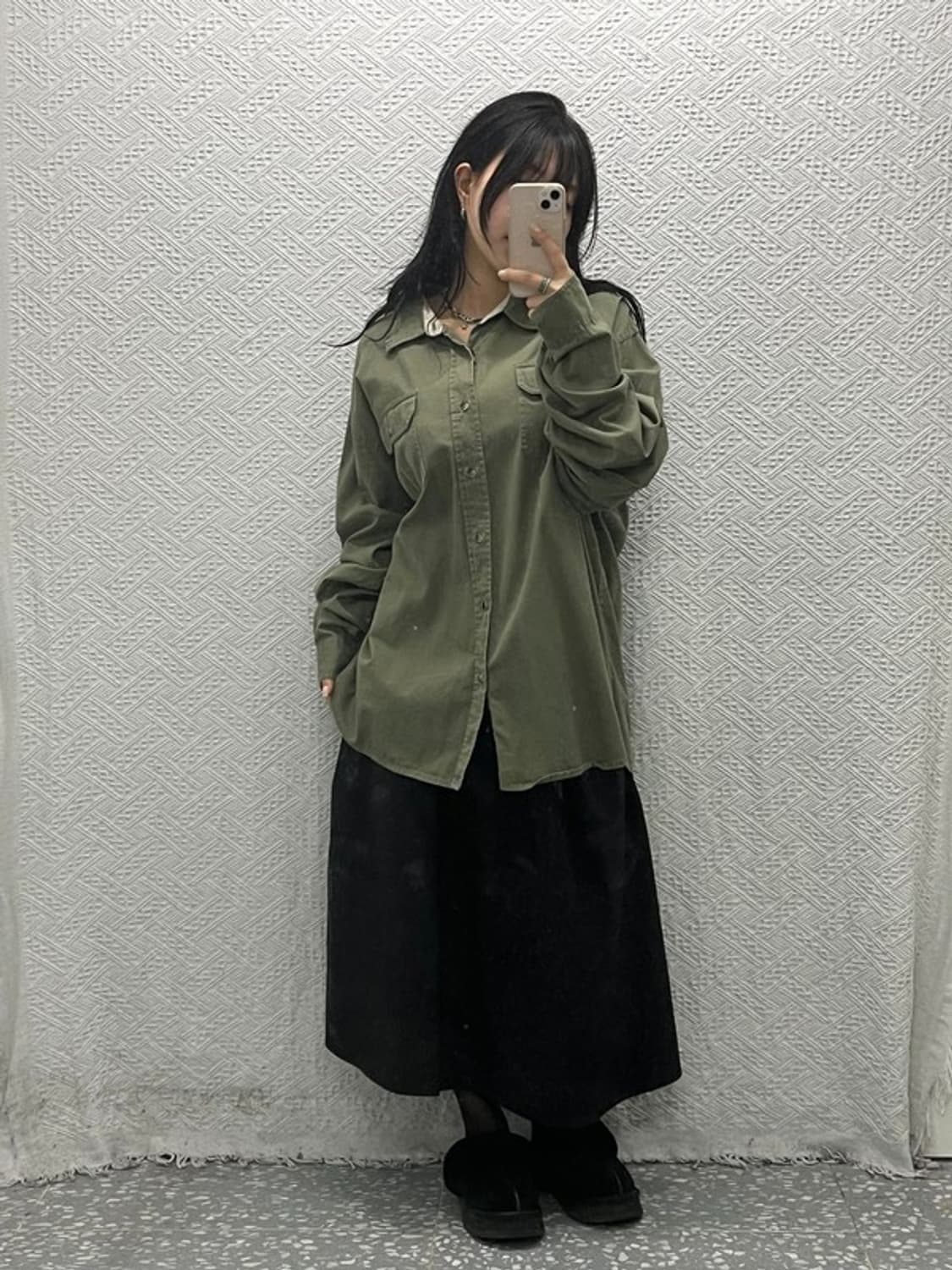 랭글런 사파리 올리브 카키 포켓 워크 셔츠 2XL C06518 상품이미지2