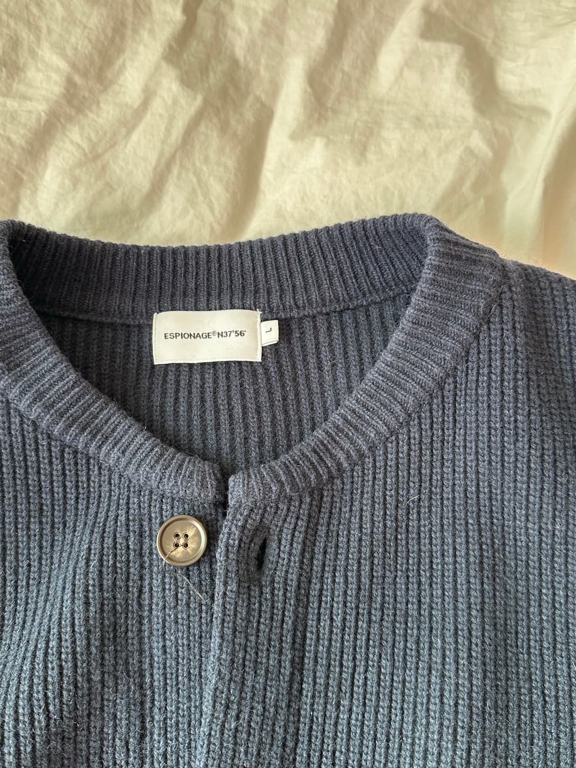 L) 에스피오나지 밀러 헤비웨이트 니트 가디건 팝니다 상품이미지3