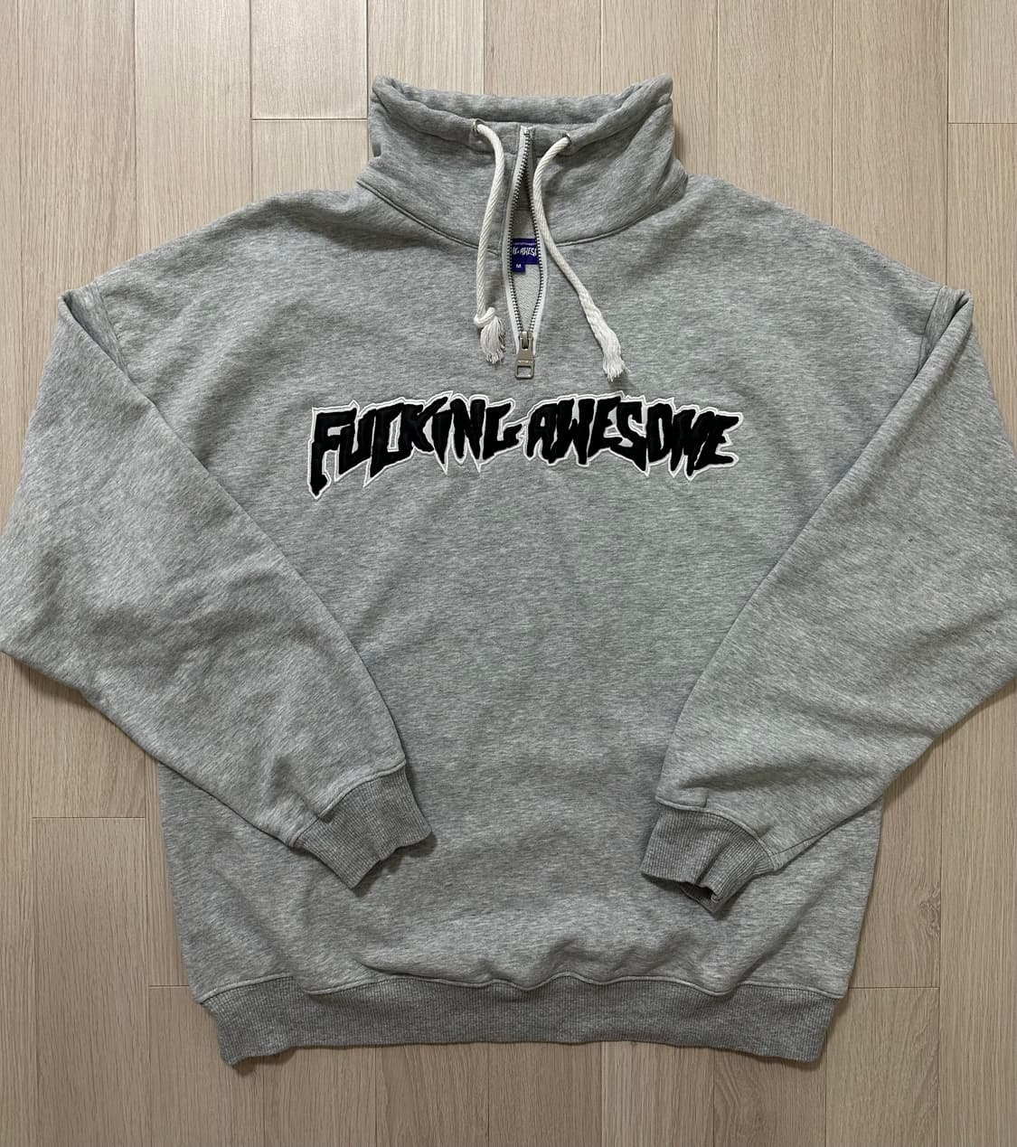 Fucking awesome 퍼킹어썸 쿼터집 풀오버 [헤더 그레이-M] 상품이미지5