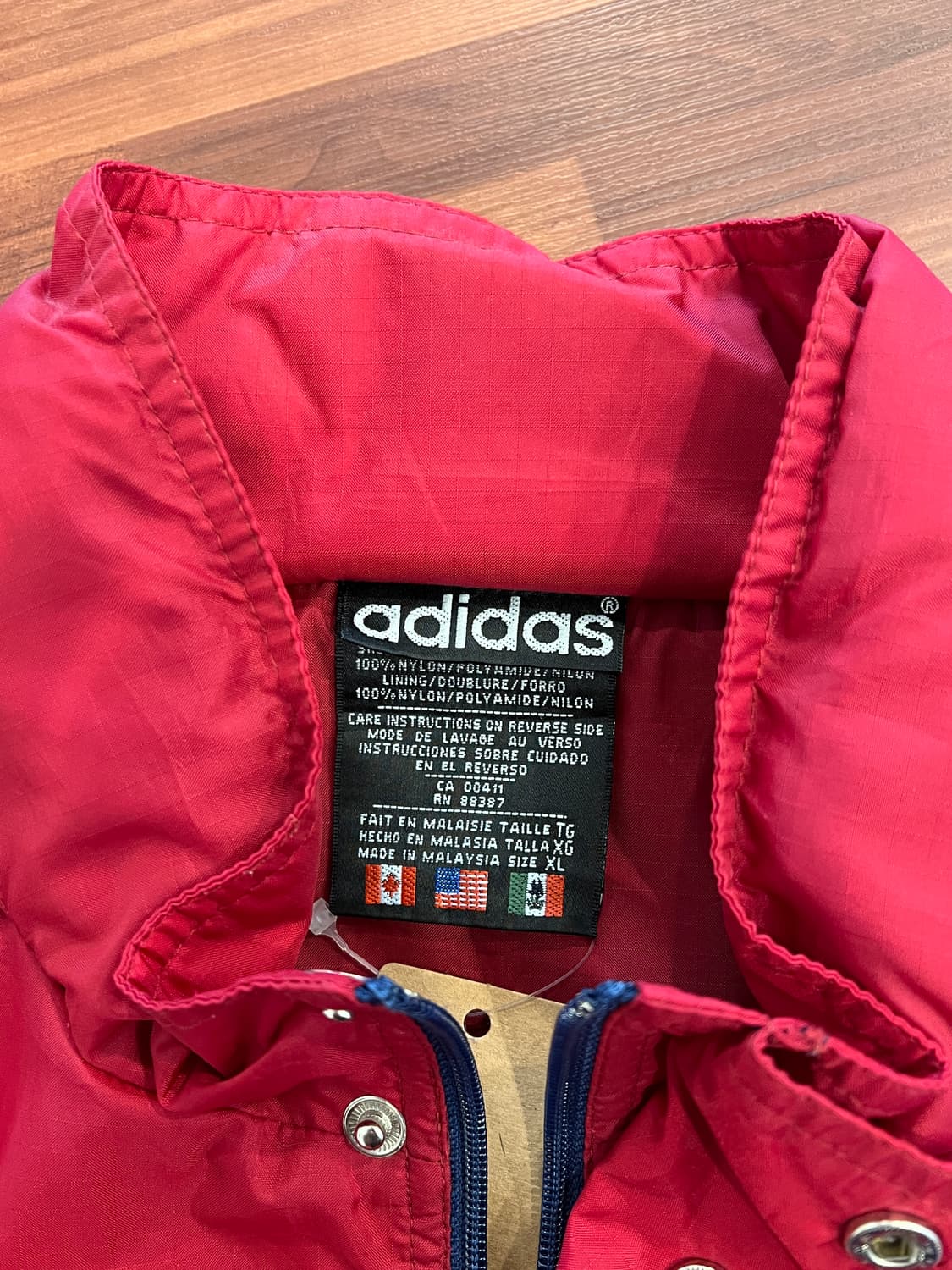 90s Adidas 아디다스 올드스쿨 후드 집업 자켓 상품이미지10
