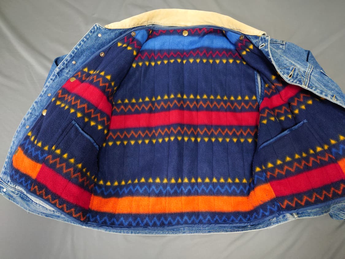 빈티지 bugle boy 트러커 재킷 아즈텍 베스트 라이닝(XL) 상품이미지3