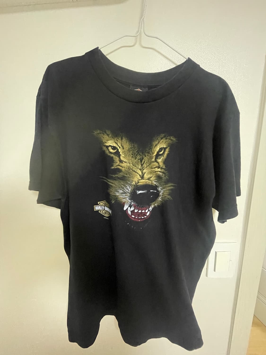 harley davidson / 00s wolf t-shirt 상품이미지1