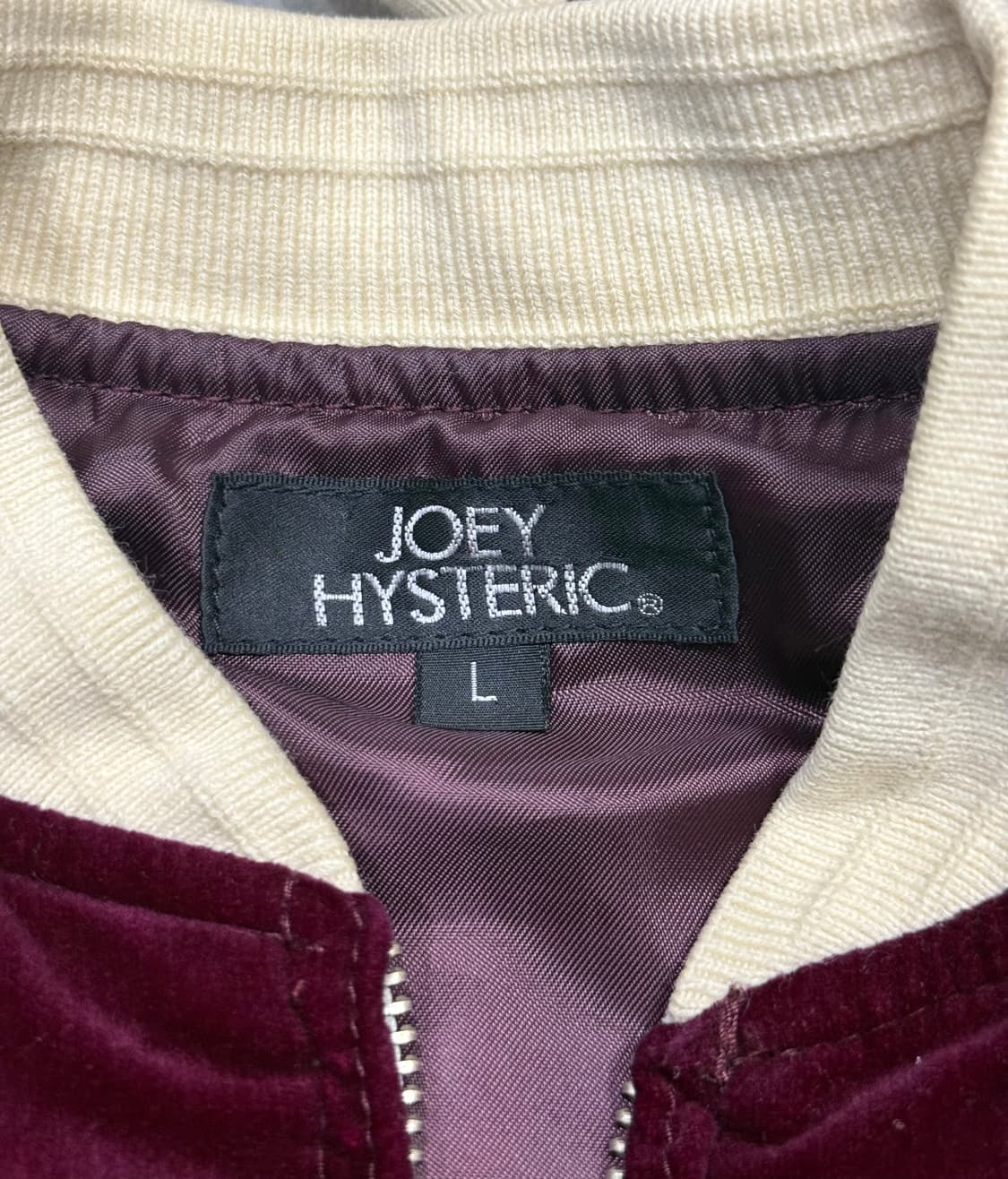 히스테릭 글래머 아카이브 벨루어 히스걸 자수 봄버 자켓 상품이미지8