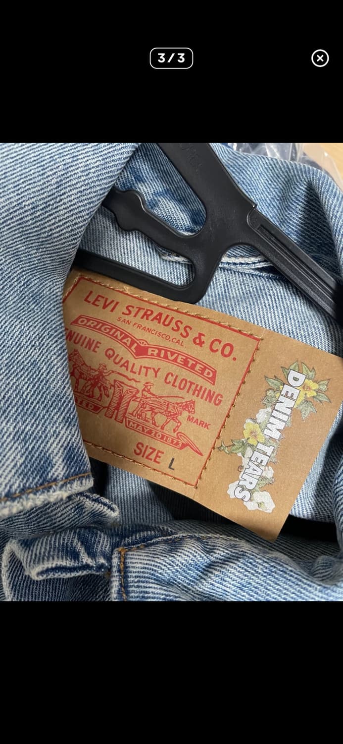 데님티어스 리바이스 트러커 재킷 라이트블루 상품이미지3