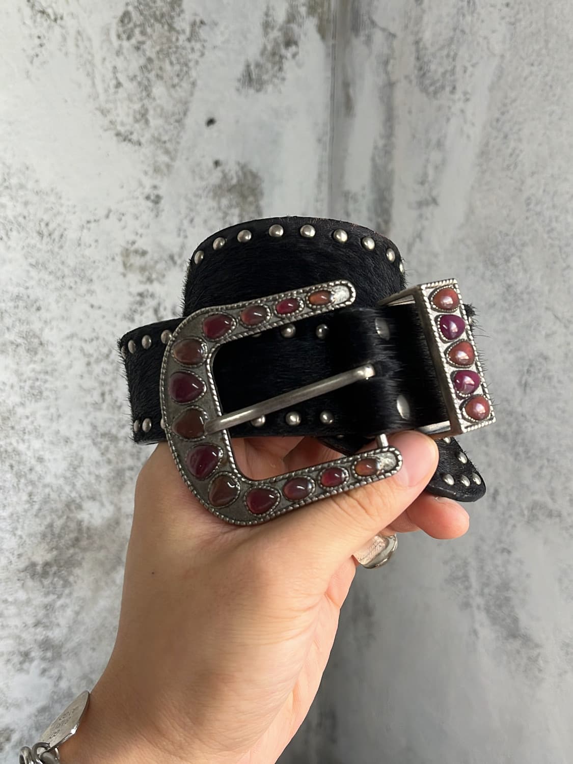 comme ca du mode stud western belt 상품이미지1