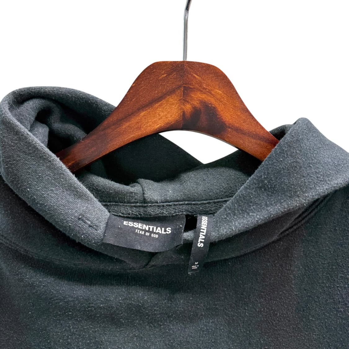 [M] 에센셜 피어오브갓 블랙 후드티 상품이미지4