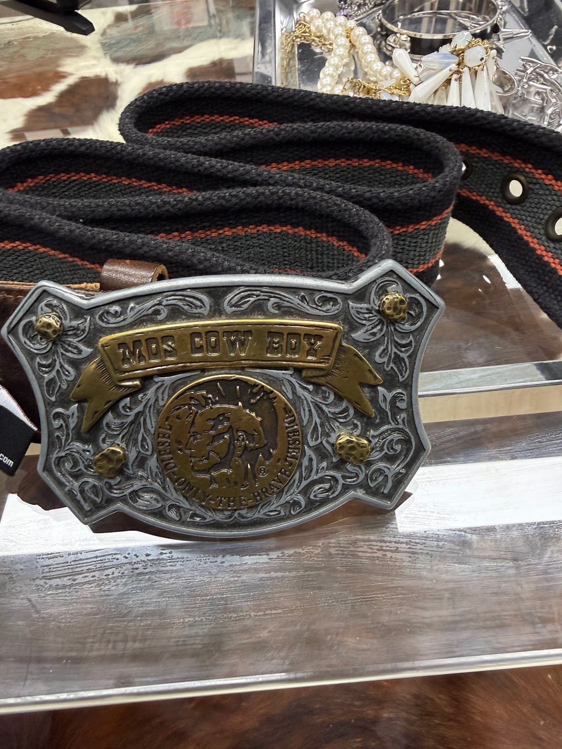 디젤 모스카우보이 버클 벨트 상품이미지2