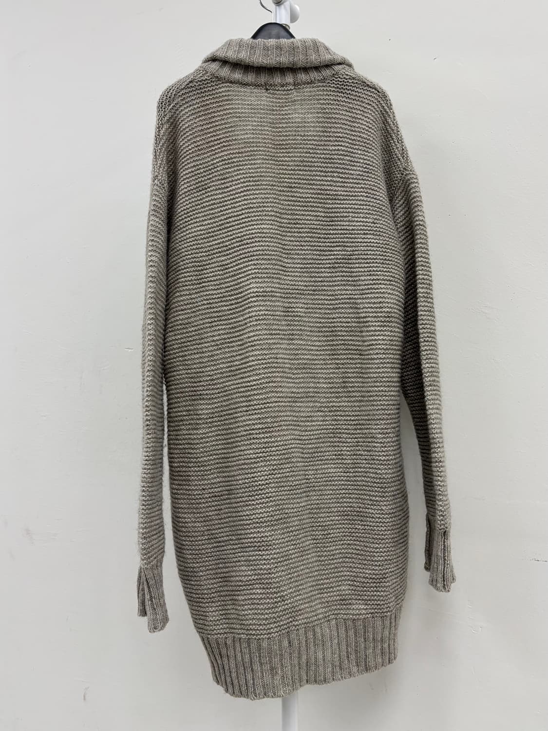 빈티지 베이지 그레이 울  가디건 상품이미지8