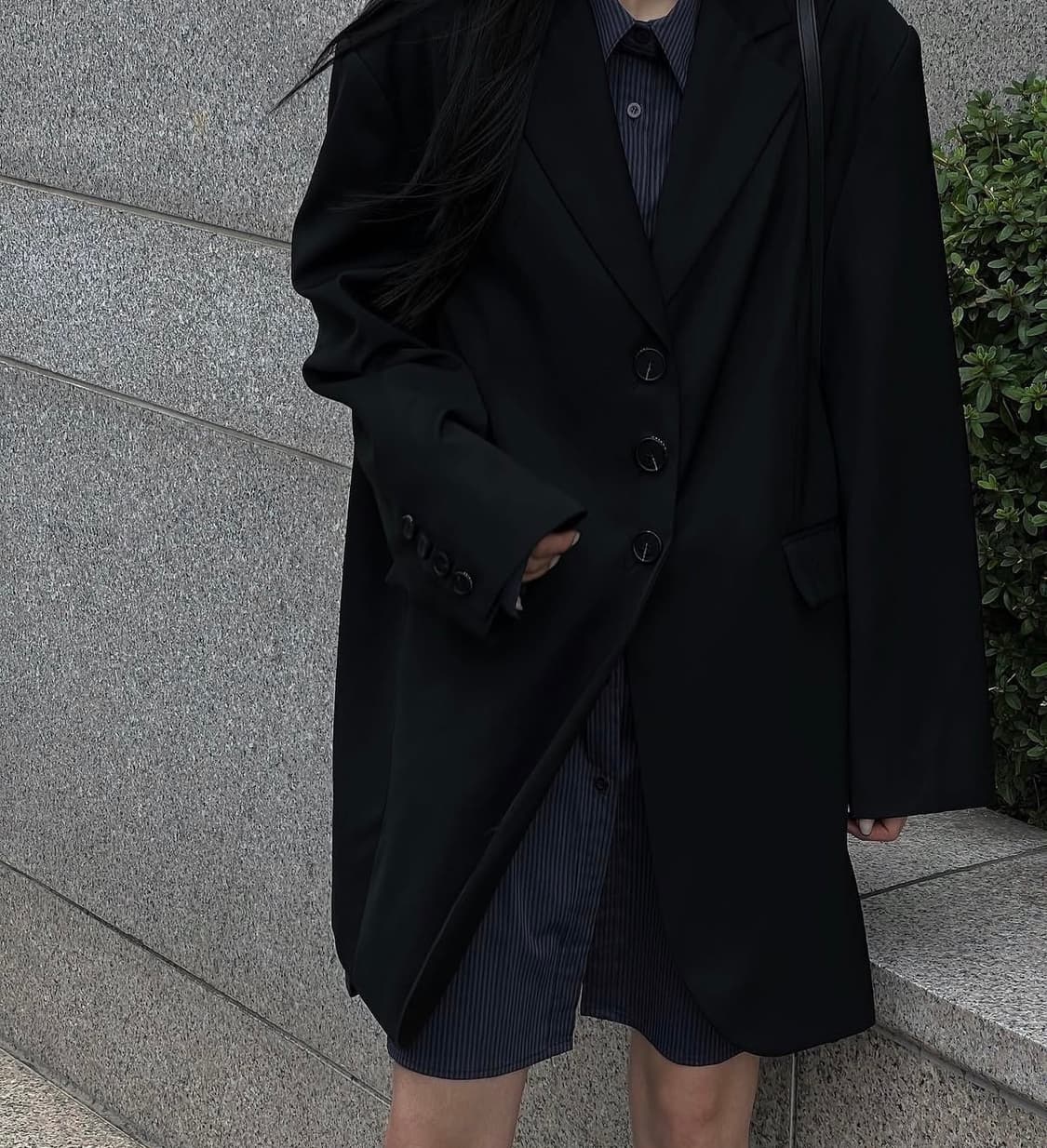 트리밍버드 셔츠_네이비 상품이미지3