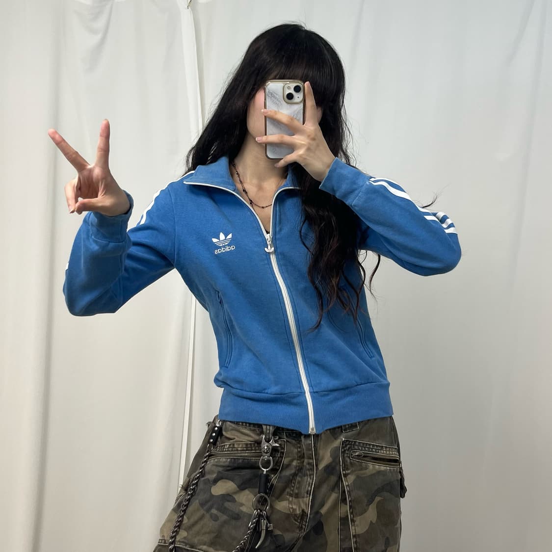 Adidas sky blue Firebird cotton jersey 상품이미지2