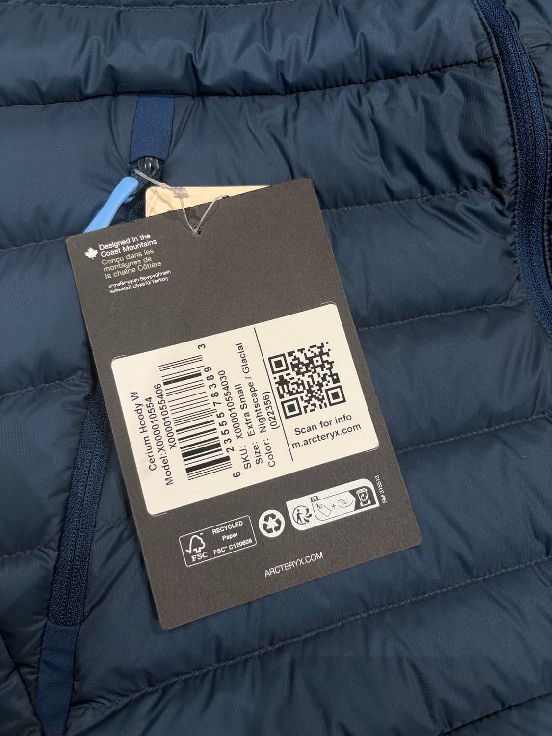 아크테릭스 세륨후디 여성 xs 나이트스케이프 상품이미지4