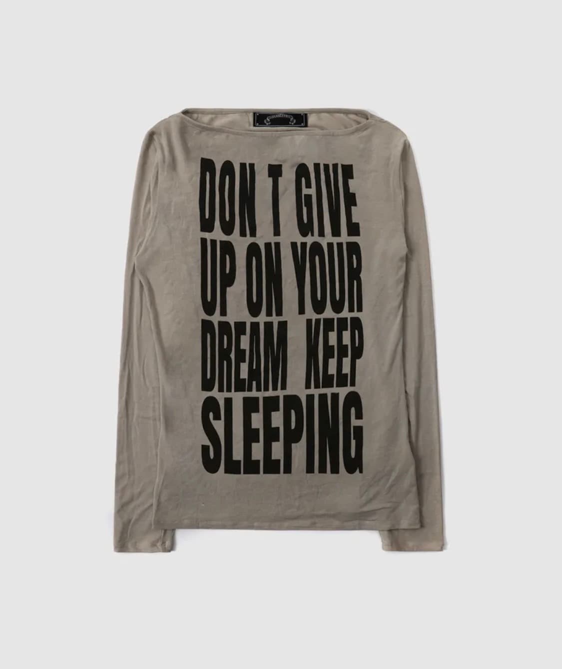 배드블러드 KEEP SLEEPING 보트넥 루즈핏 티 상품이미지1