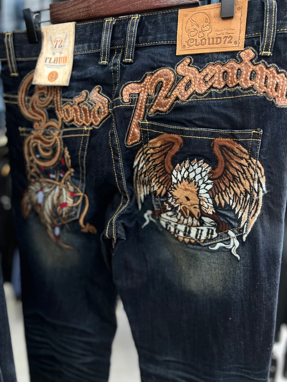 독수리워싱 스트레이트핏 자수 PANT  상품이미지5