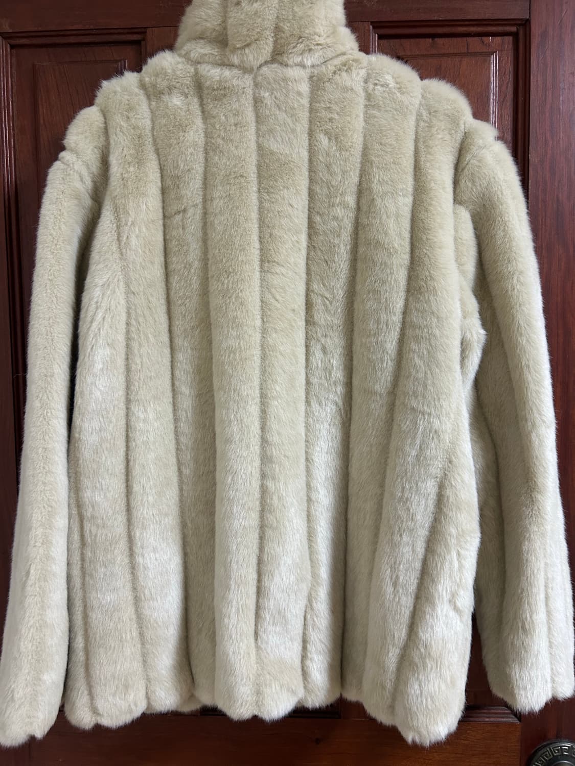 베이지 퍼 자켓 상품이미지2