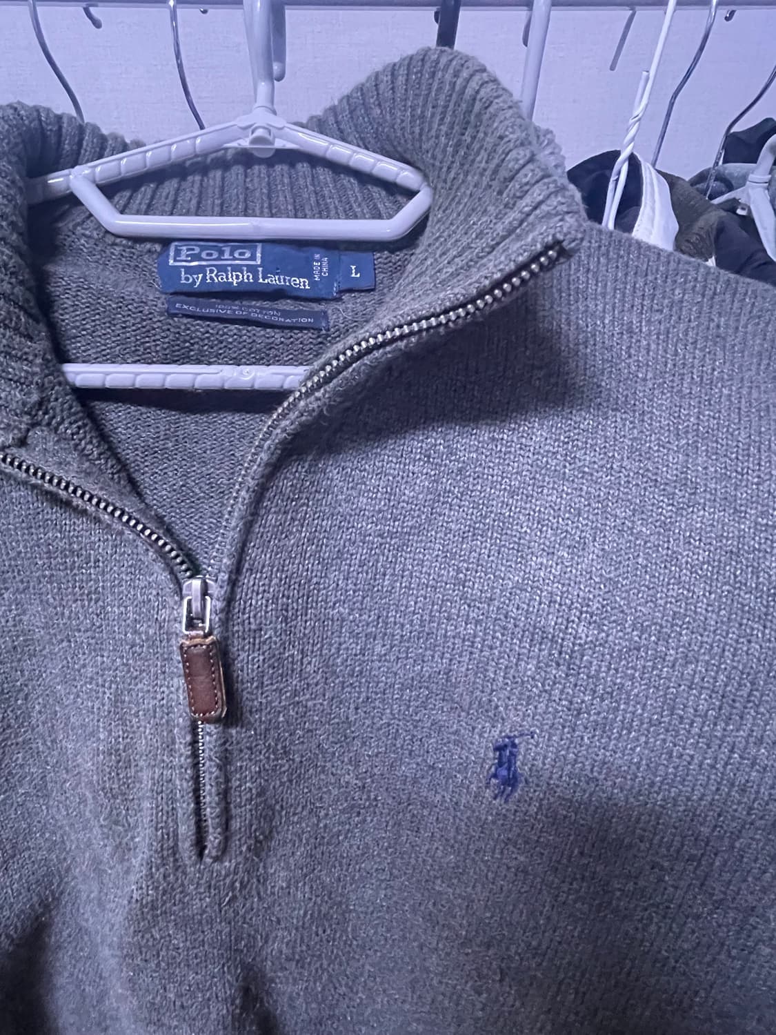 폴로 반집업 니트 l 상품이미지3