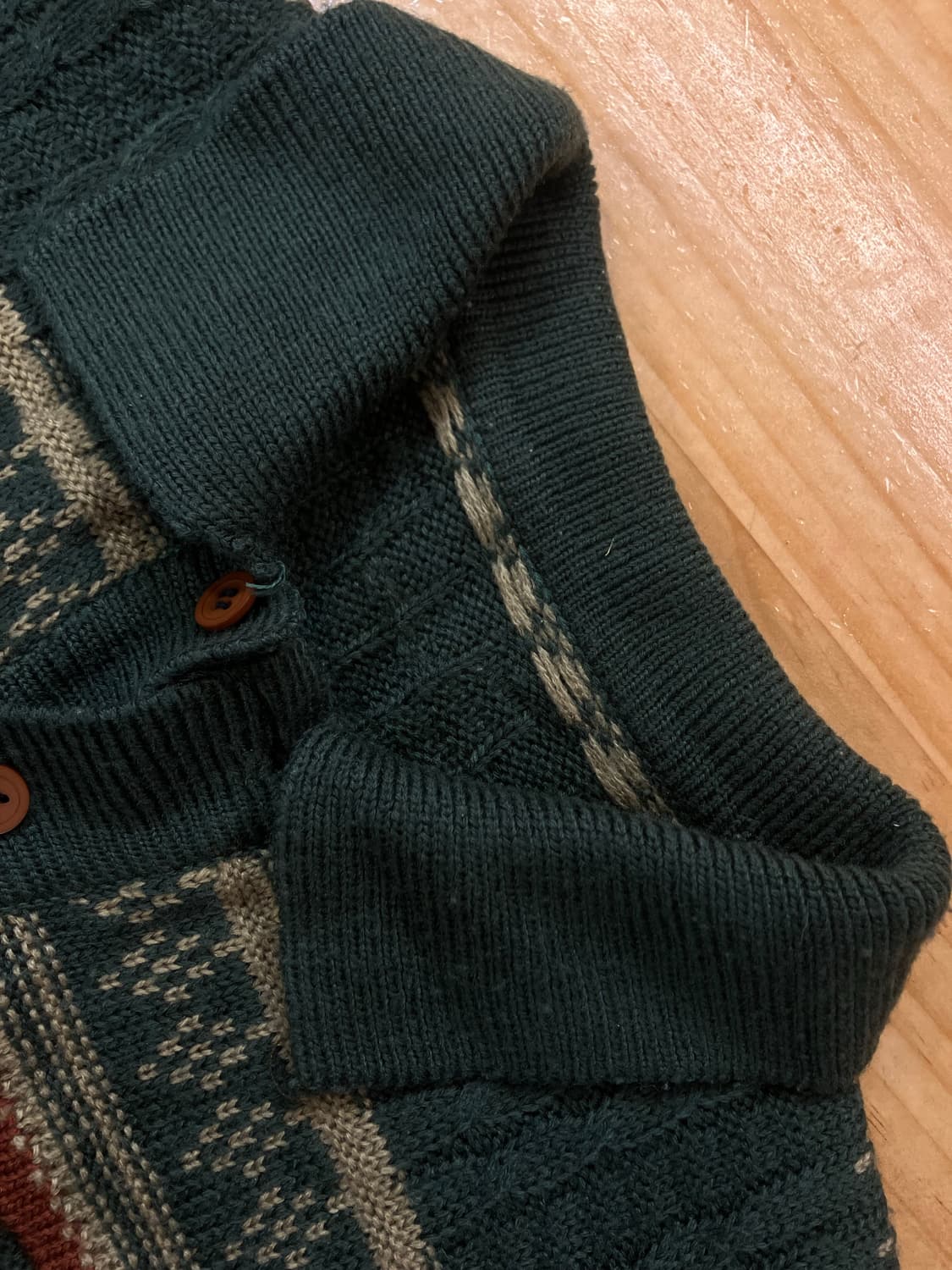 빈티지 패턴 니트 그린 #csz2625 상품이미지6