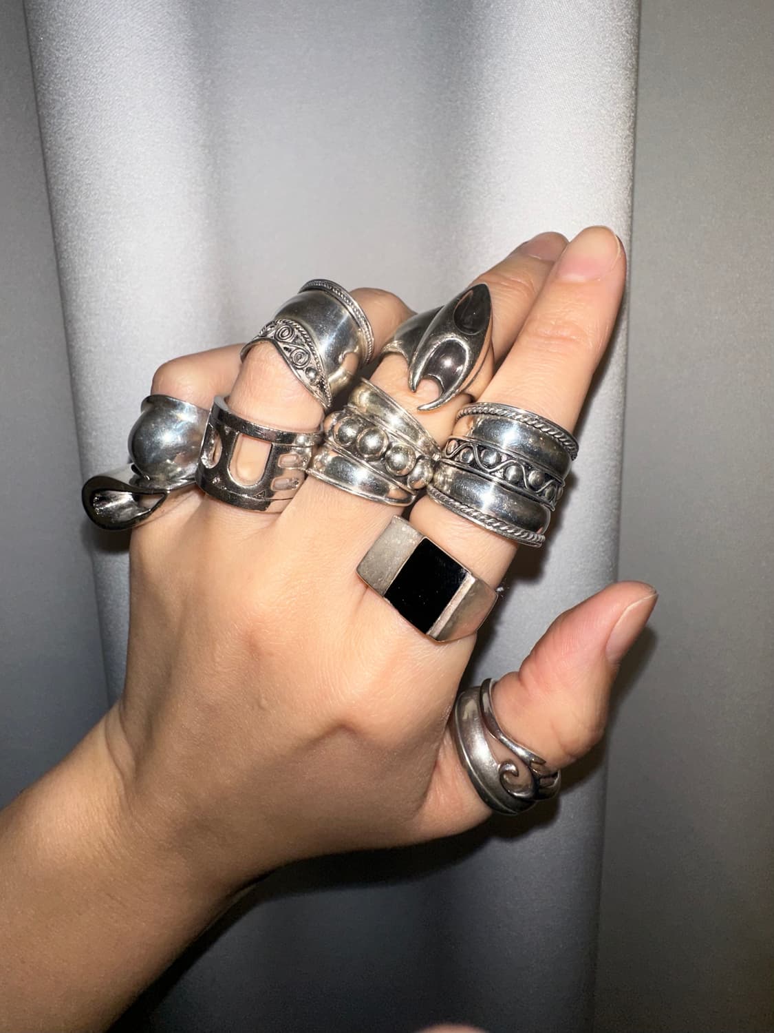 Vintage bold 925silver ring 상품이미지8