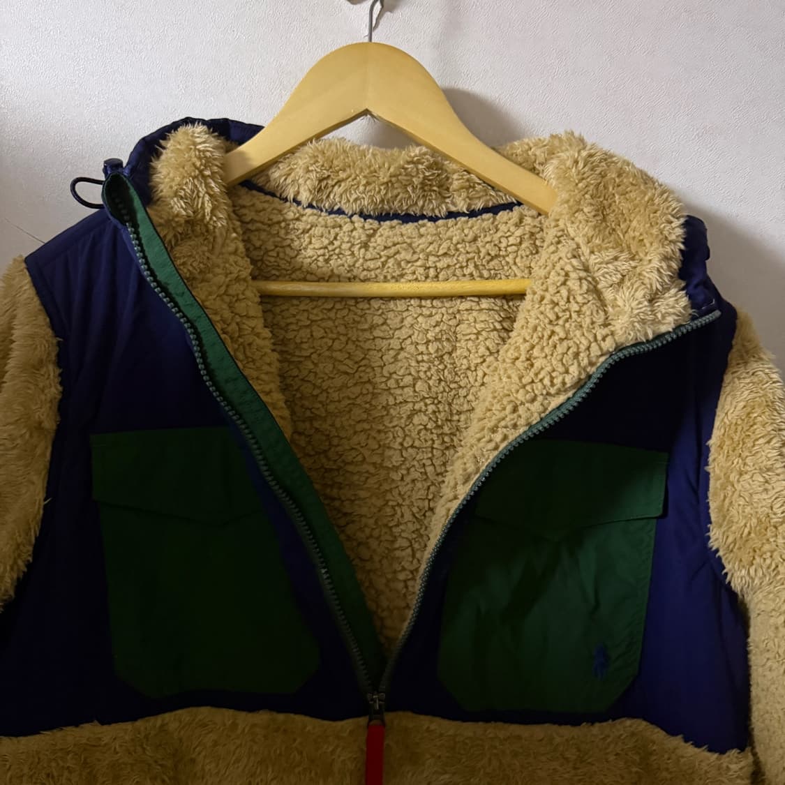 폴로 랄프로렌 하이브리드 쉐르파 후드티 하프 집업(100정도) 상품이미지8