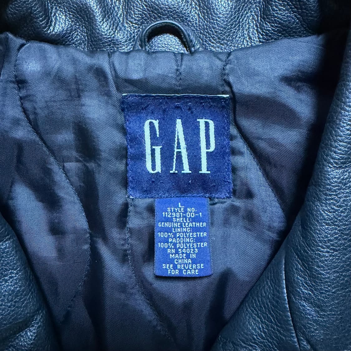 90s 올드갭 레더 카코트 L 상품이미지4