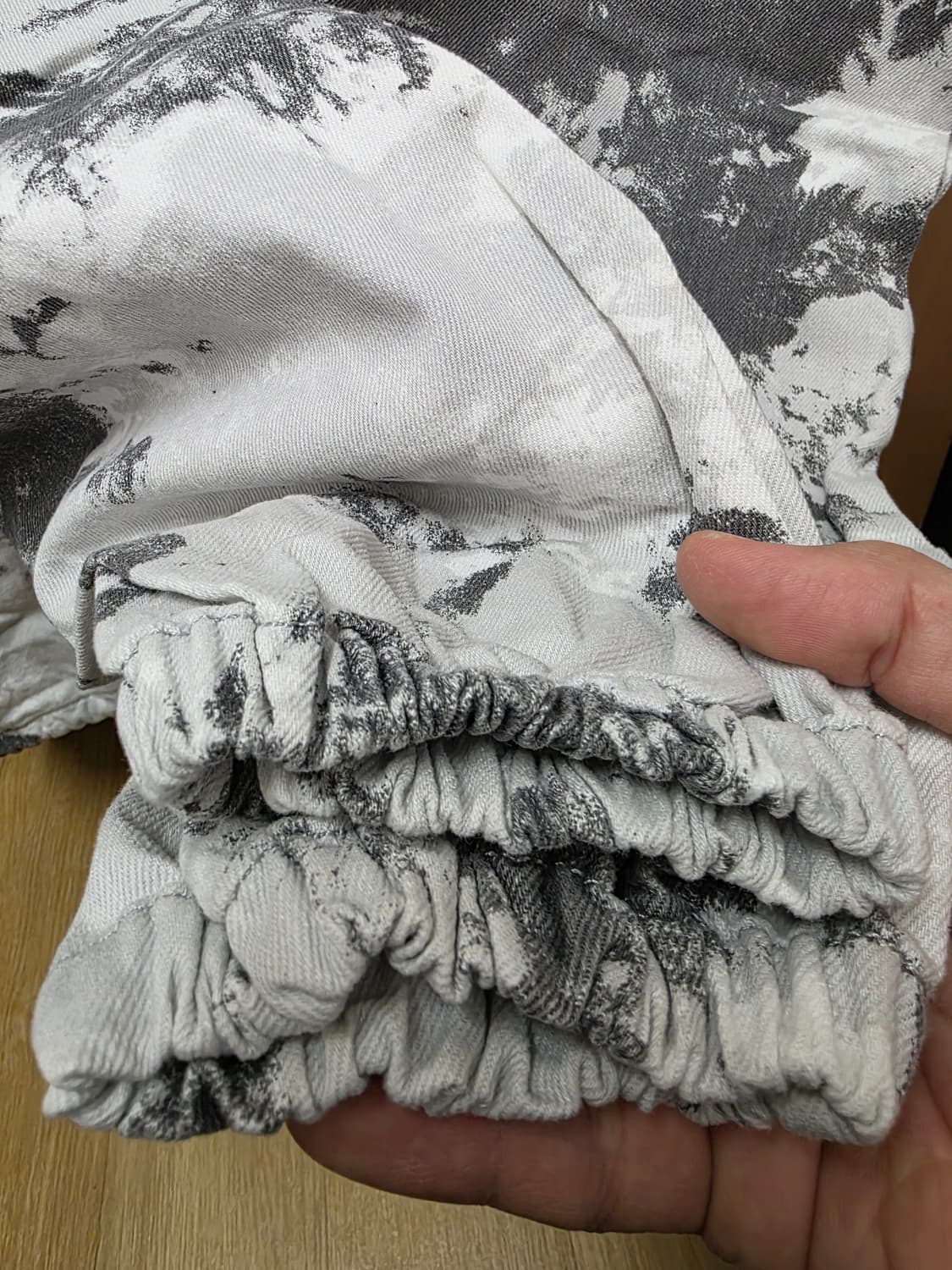 자라 오버핏 스노우 카모 아노락 자켓 XL 상품이미지4