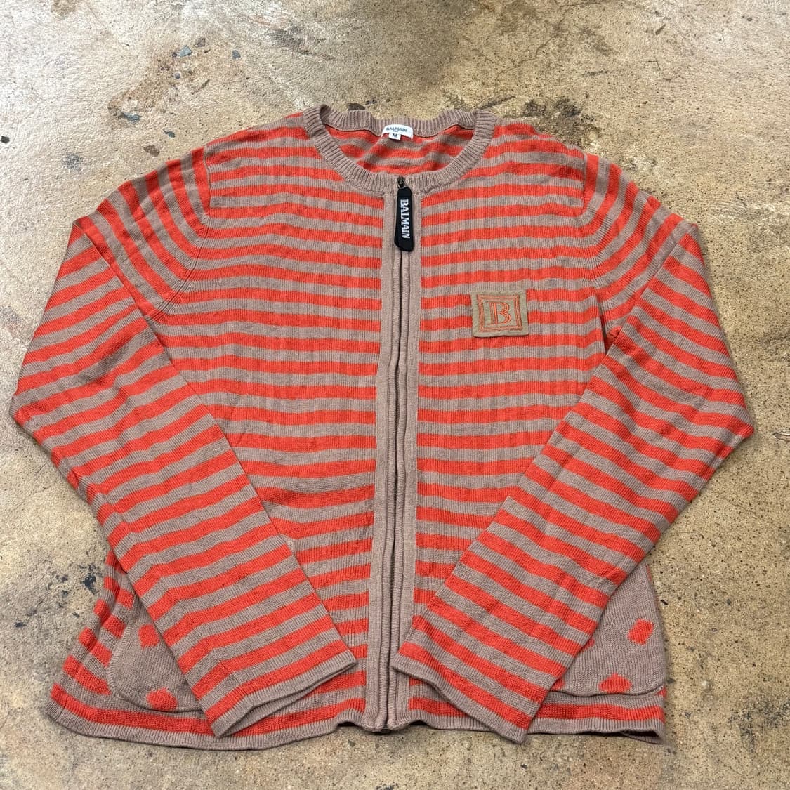 [정품/M] 발망 스트라이프 집업 가디건 b17 상품이미지2