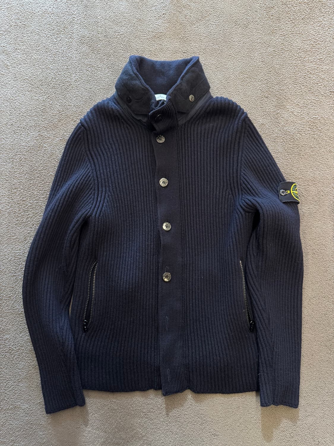 스톤아일랜드 골지 니트 집업 자켓 처분  상품이미지1