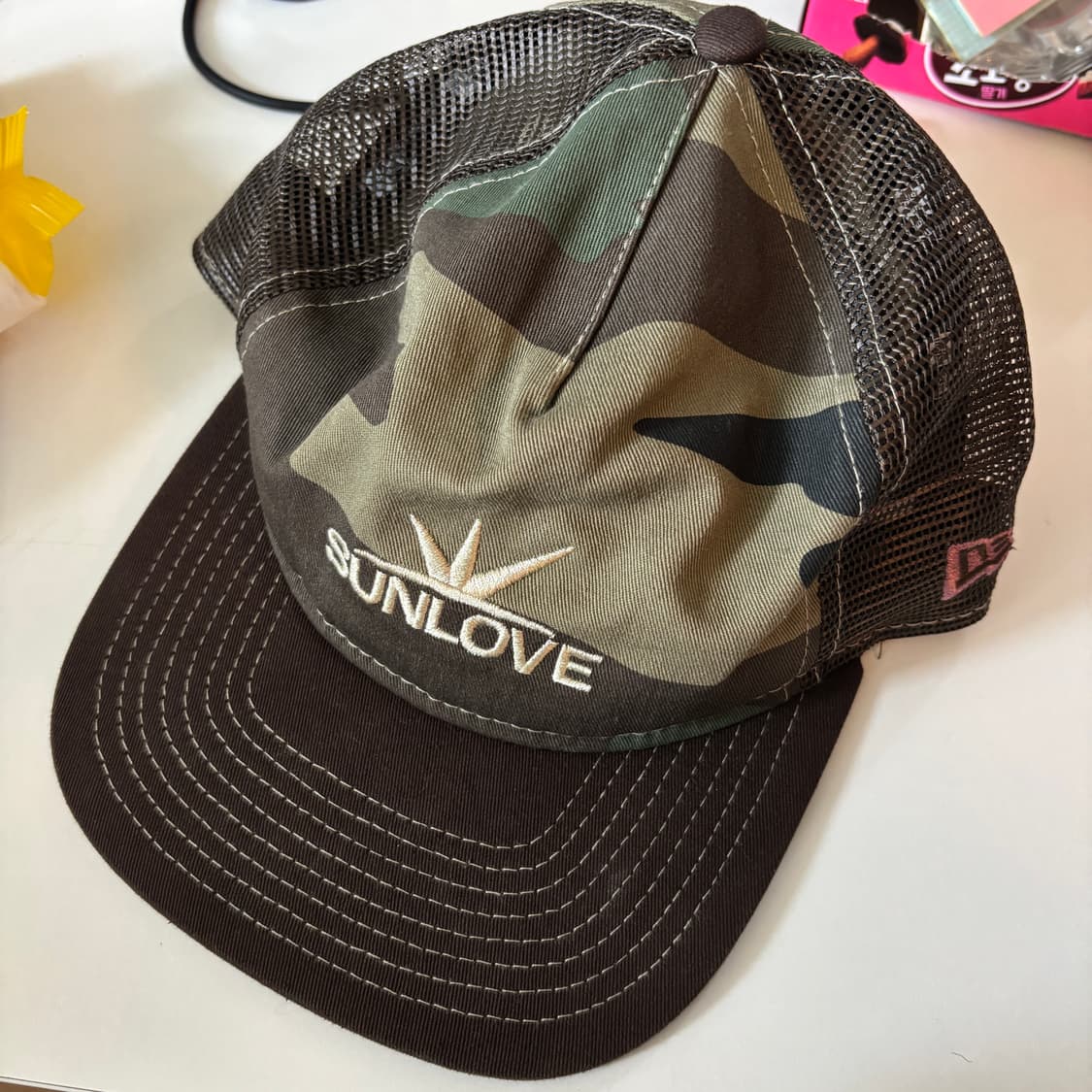 뉴에라 x 썬러브 카모 캡모자 상품이미지1
