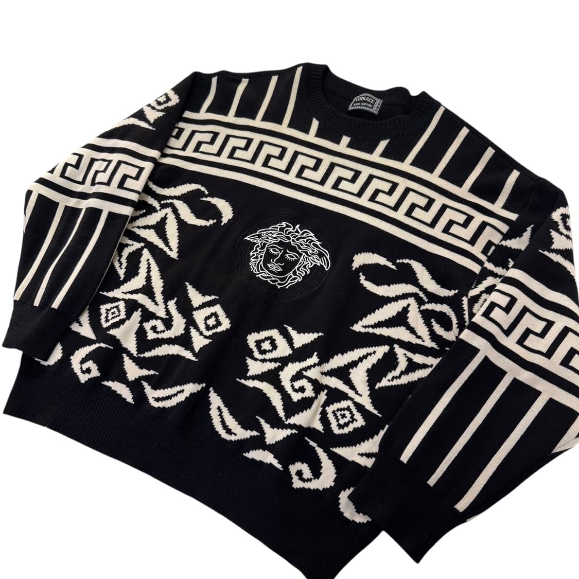 정품 베르사체 블랙 니트 상품이미지2