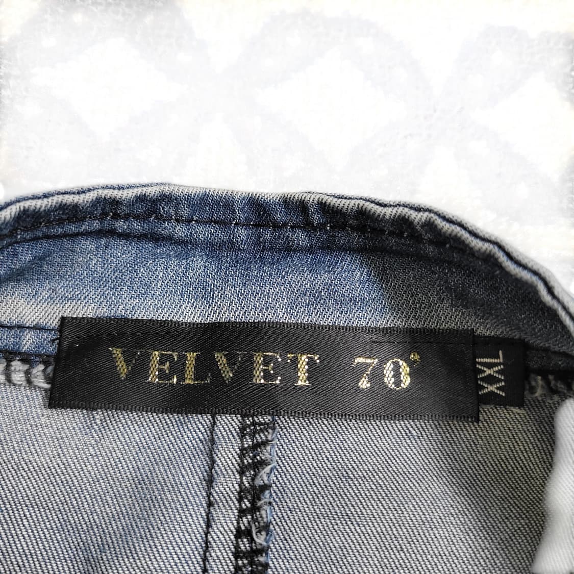 빈티지 데님베스트 y2k 금장디테일 청조끼 상품이미지3