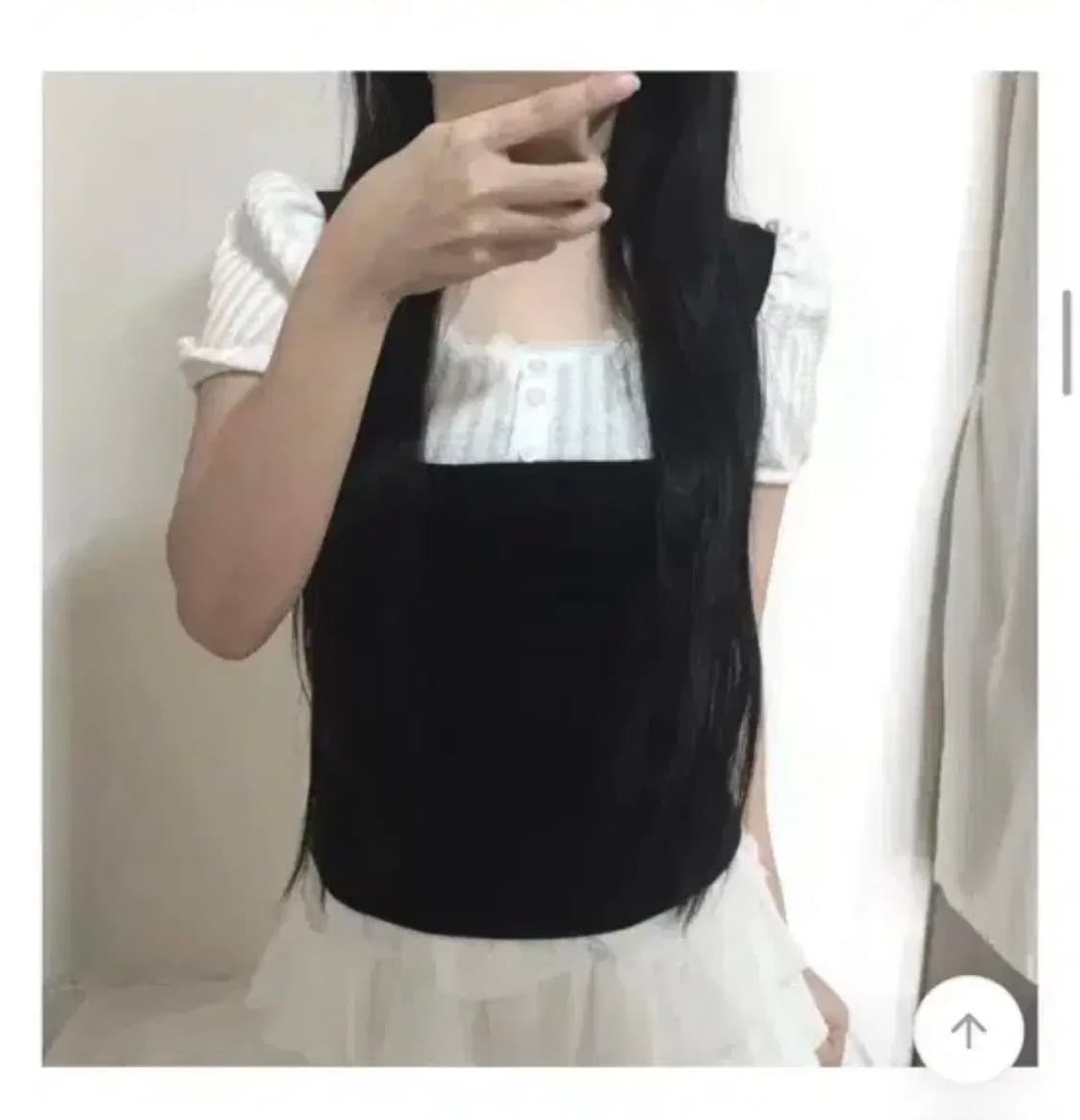 새거)레이스 퍼프 반팔티셔츠 쓰리타임즈 코이세이오 브랜디멜빌 미스치프 상품이미지2