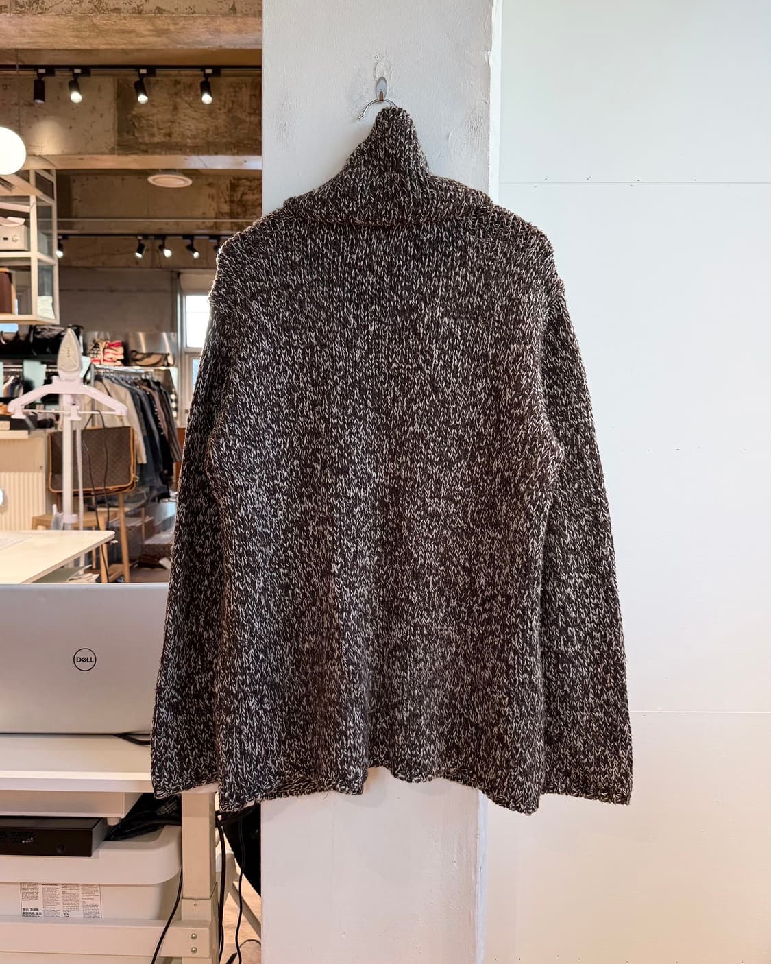 데님 앤 서플라이 랄프로렌 브라운 보카시 숄카라 더플 니트 가디건 상품이미지7