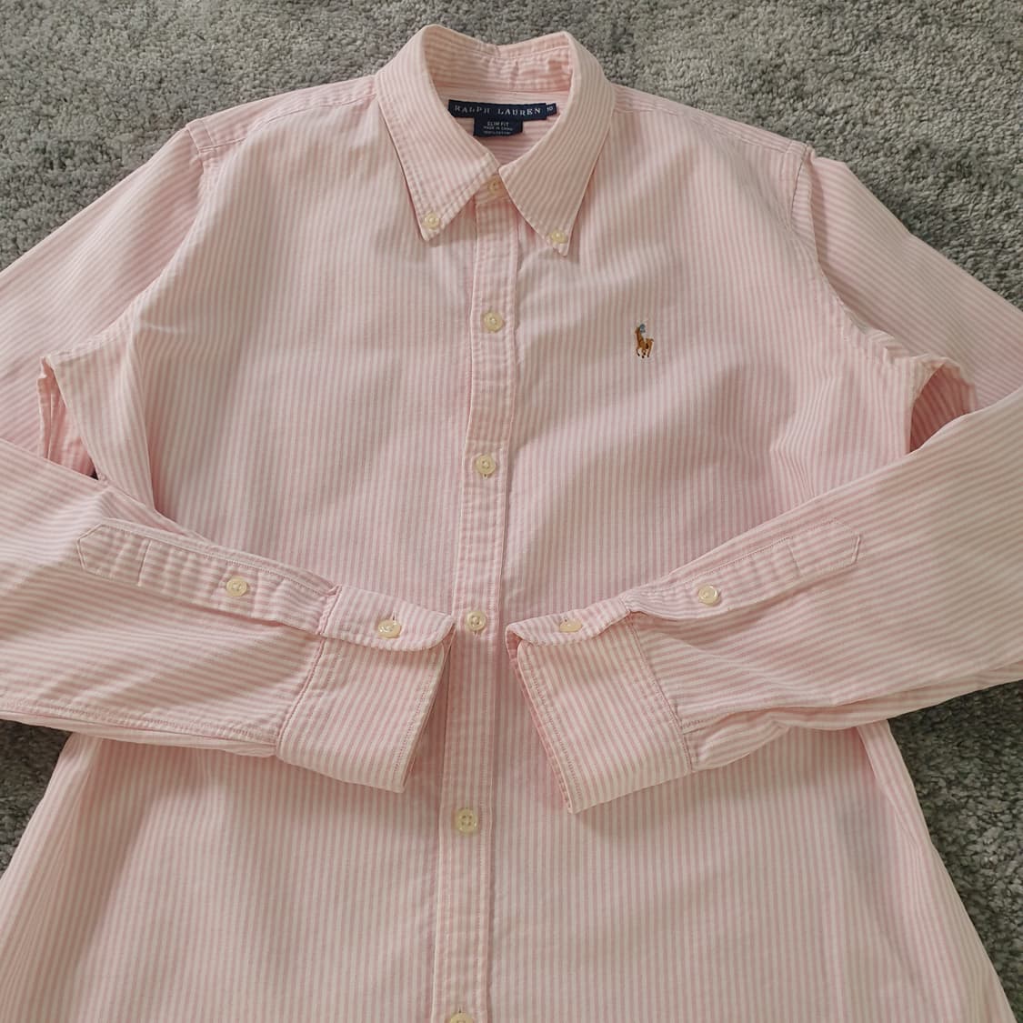 [무료배송] RALPH LAUREN 핑크 스트라이프 셔츠 상품이미지5