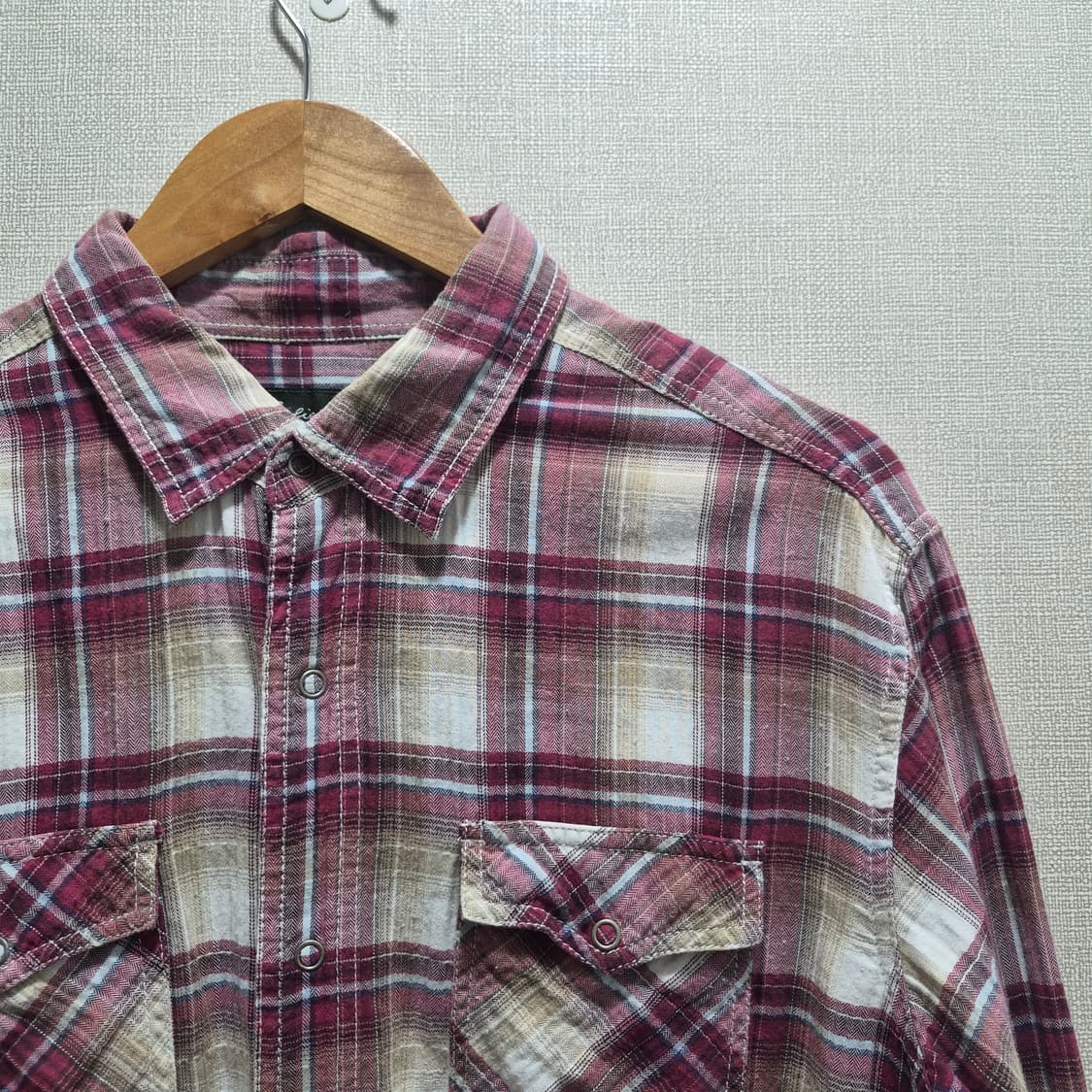 (M) 에디바우어 체크 웨스턴 셔츠 상품이미지3