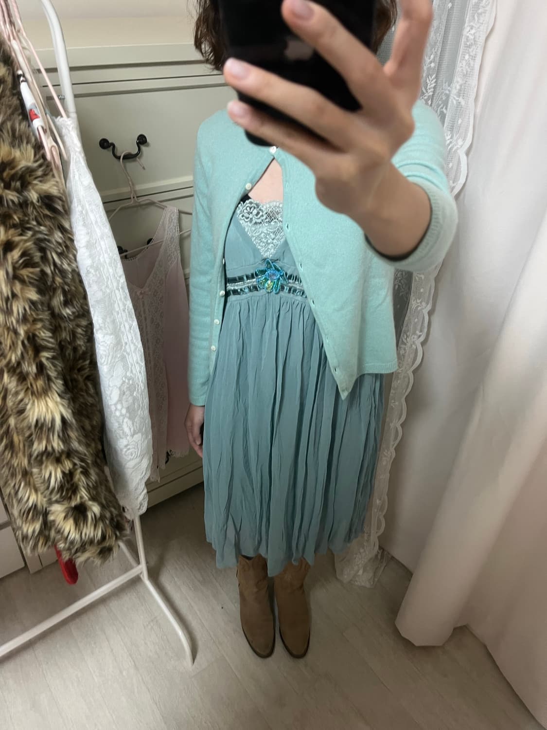Mint blossom dress (vintage) 상품이미지3