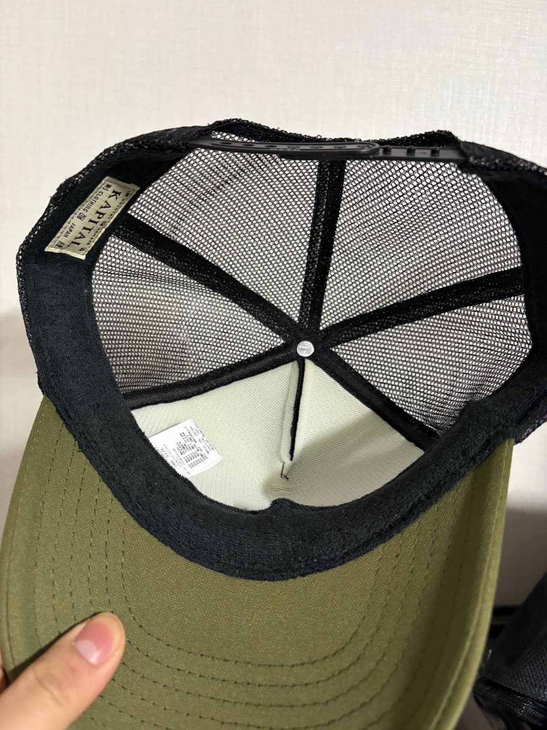 캐피탈 denim died 트러커햇 카키 상품이미지3