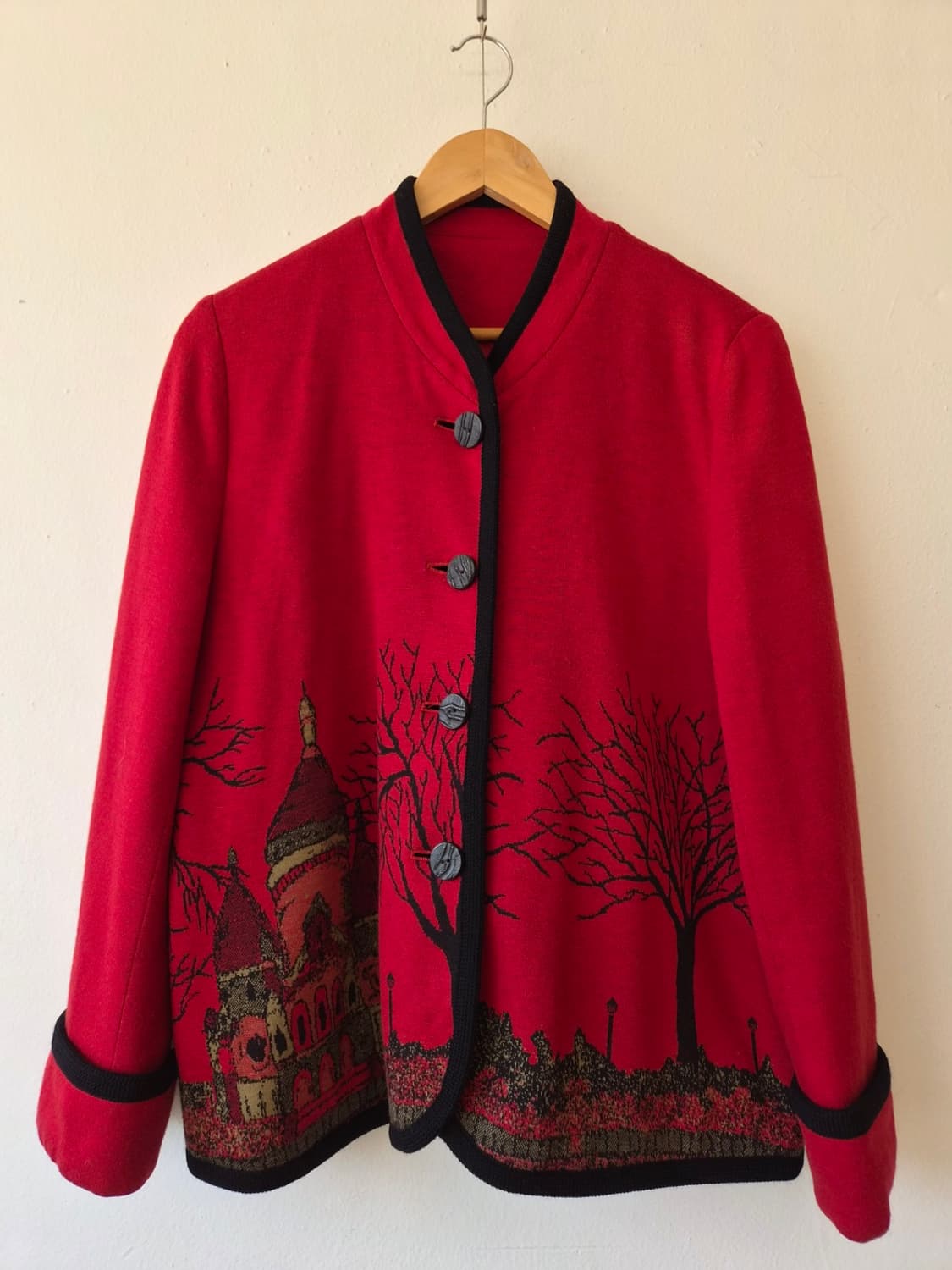 LALA 일본 여성 차이나넥울가디건 11R사이즈 상품이미지2